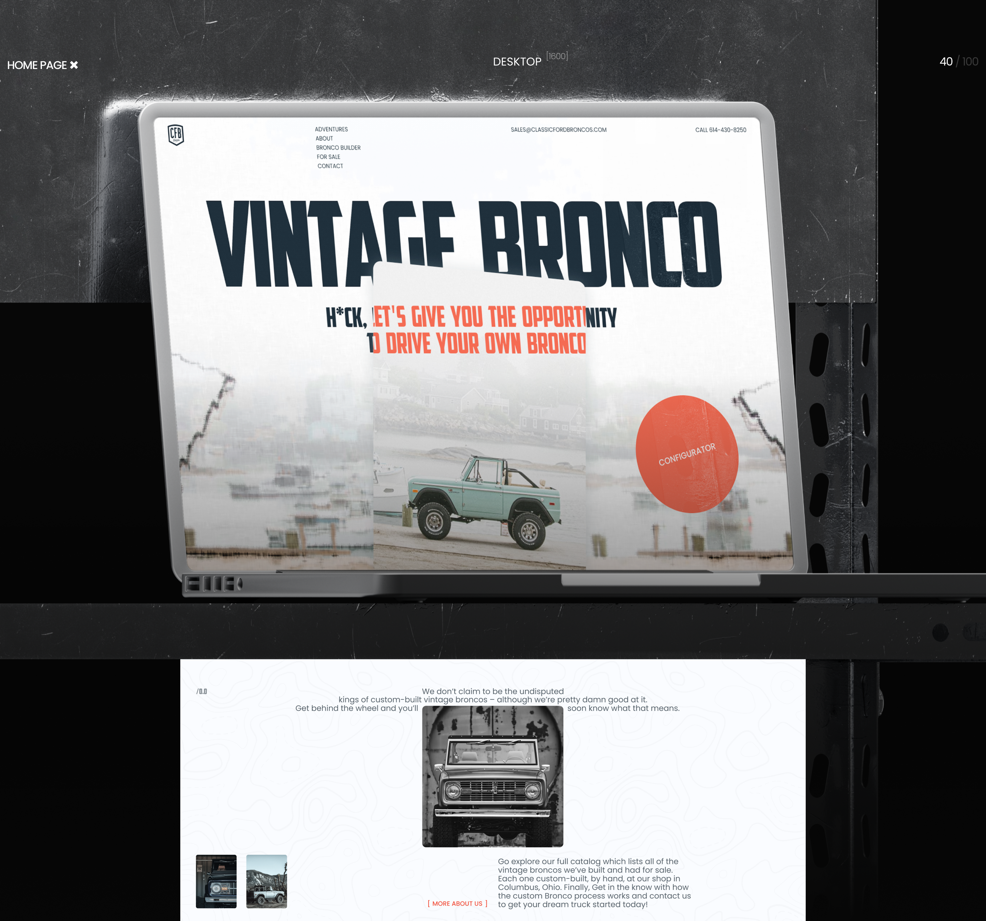 Classic Ford Bronco — Изображение №3 — Интерфейсы, Анимация на Dprofile