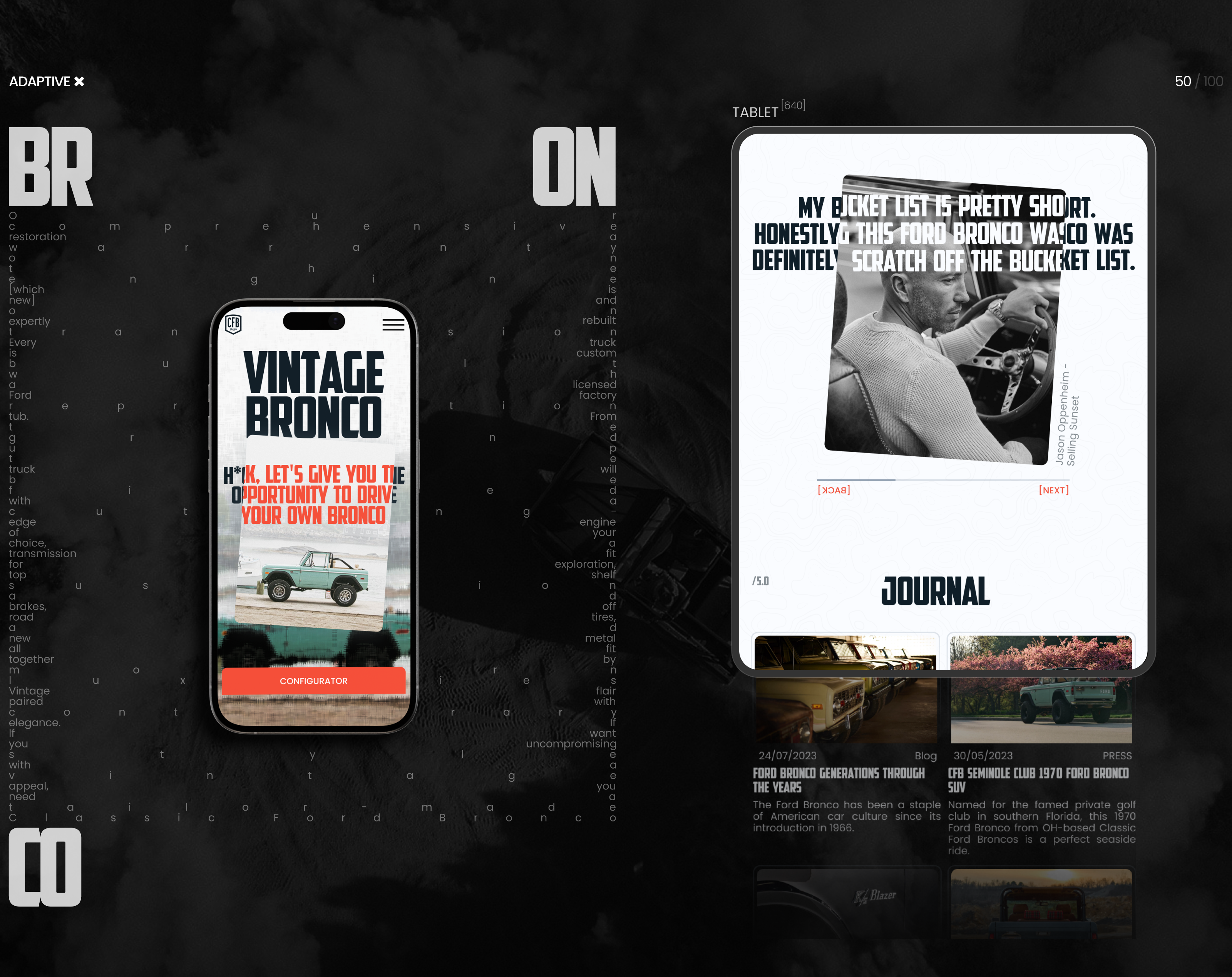 Classic Ford Bronco — Изображение №7 — Интерфейсы, Анимация на Dprofile