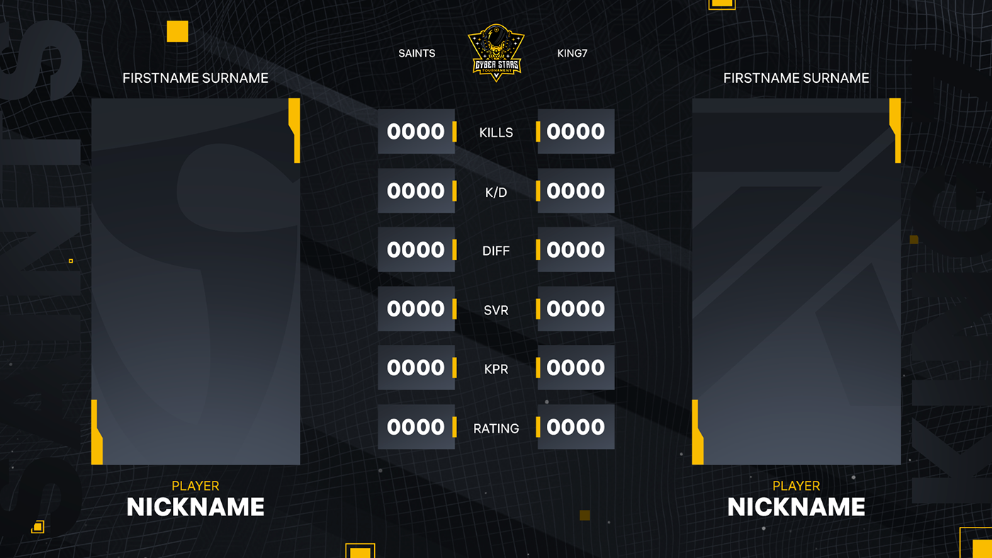 Tournament Design | CyberStars — Изображение №10 — Брендинг, Графика на Dprofile