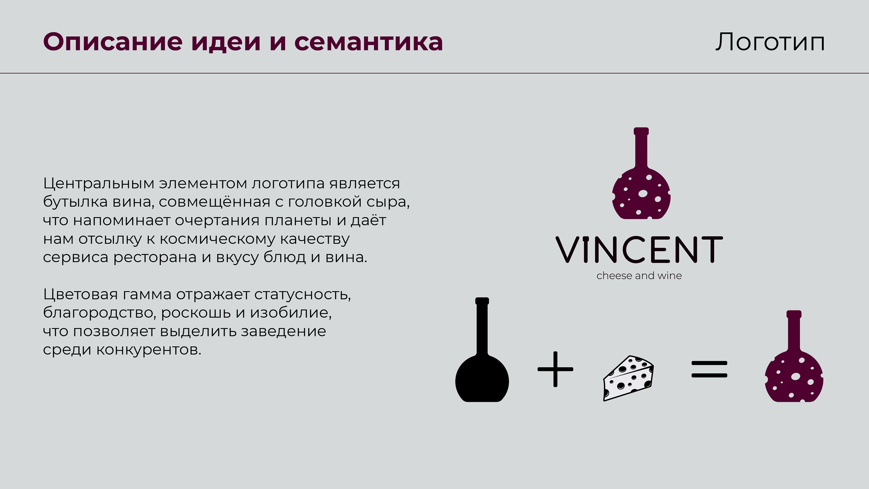 Логобук для ресторана VINCENT — Изображение №6 — Брендинг, Маркетинг на Dprofile