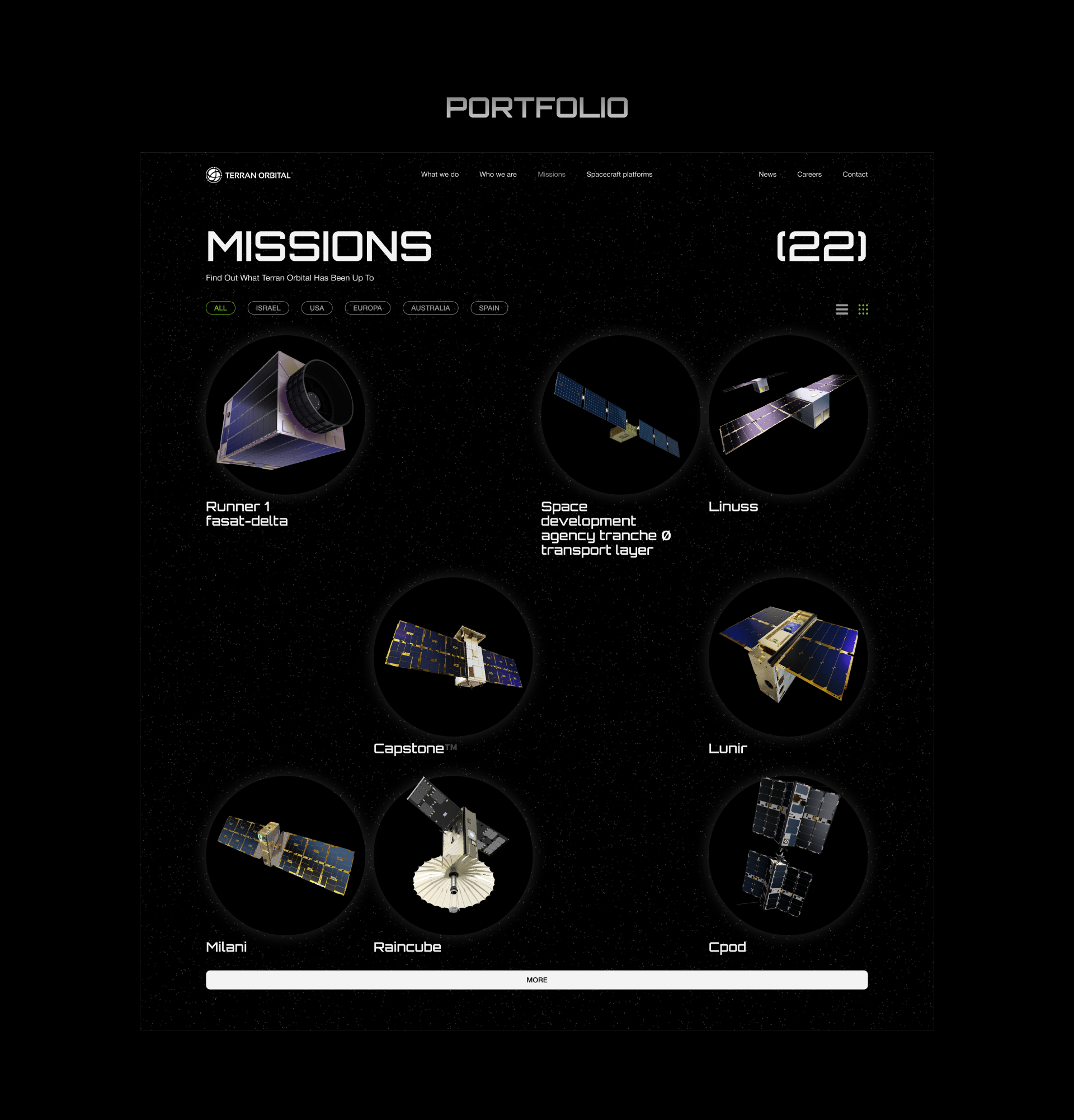 Terran Orbital / Corporate website / Redesign — Изображение №7 — Интерфейсы на Dprofile