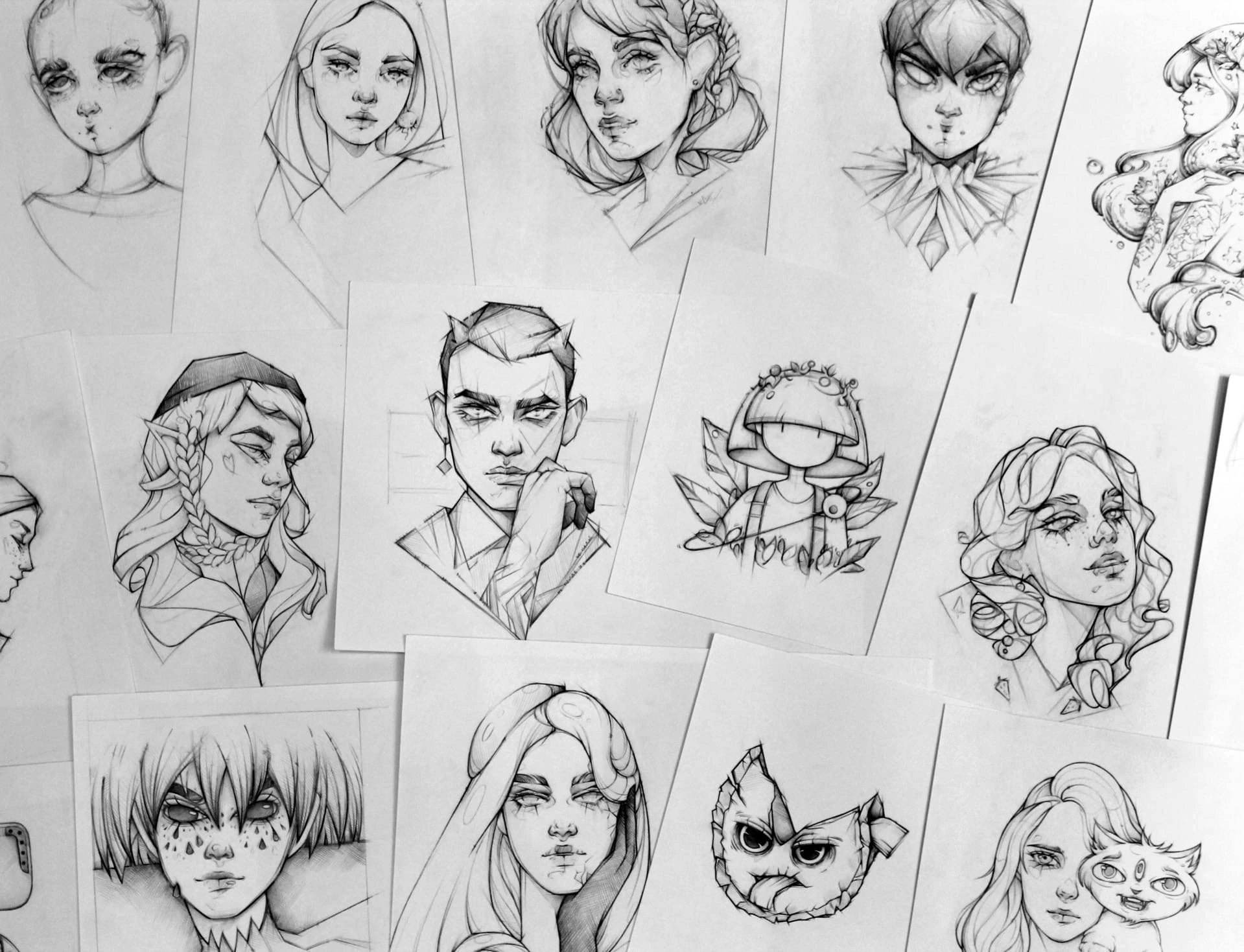 Портреты «Графика» — Изображение №13 — Иллюстрация на Dprofile