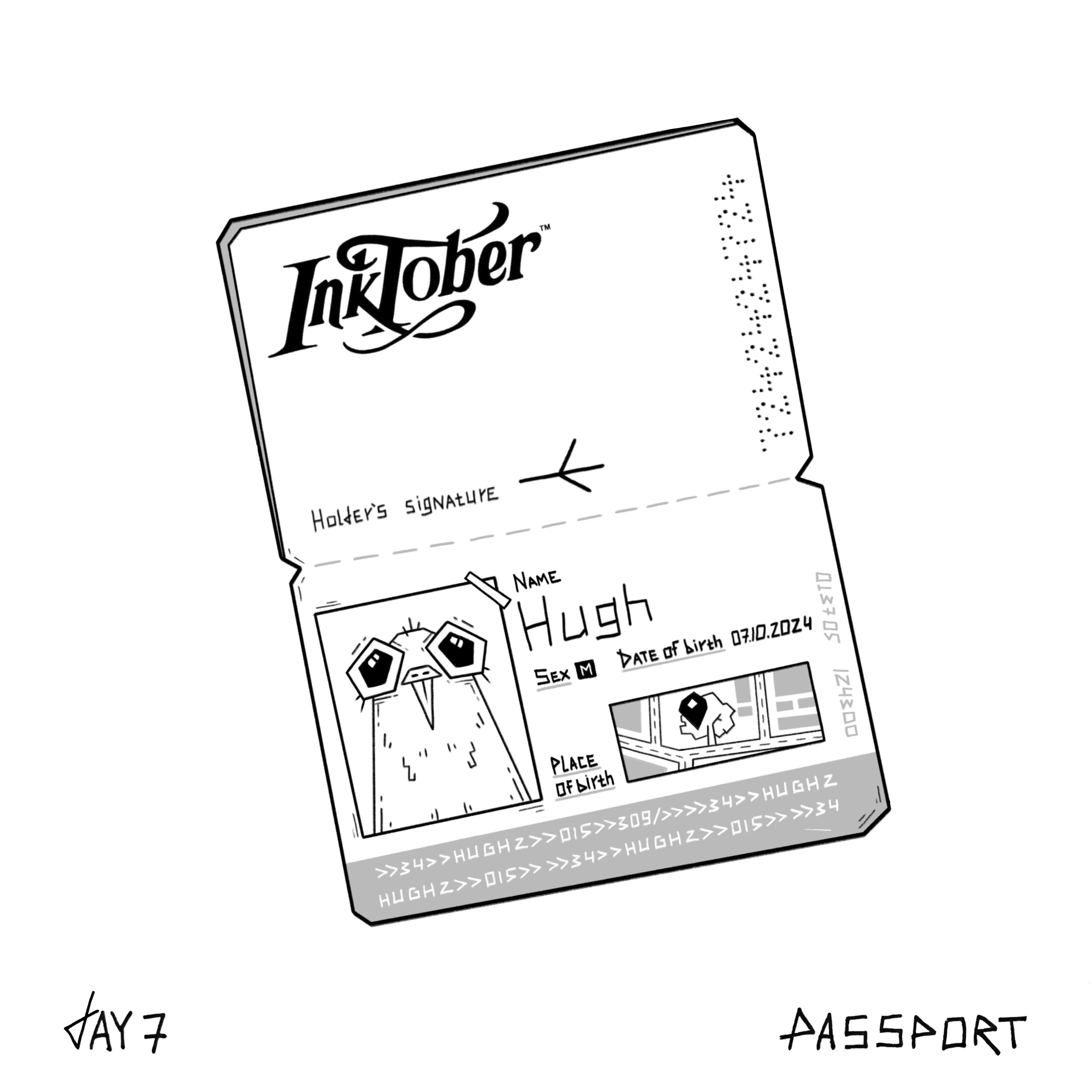 Inktober 2024 — Изображение №11 — Иллюстрация, Графика на Dprofile
