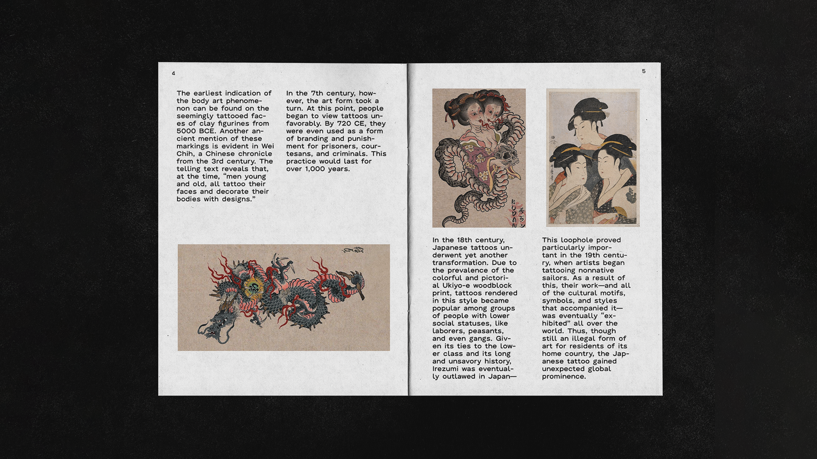 Журнал о японских традиционных татуировках — Изображение №5 — Интерфейсы, Графика на Dprofile