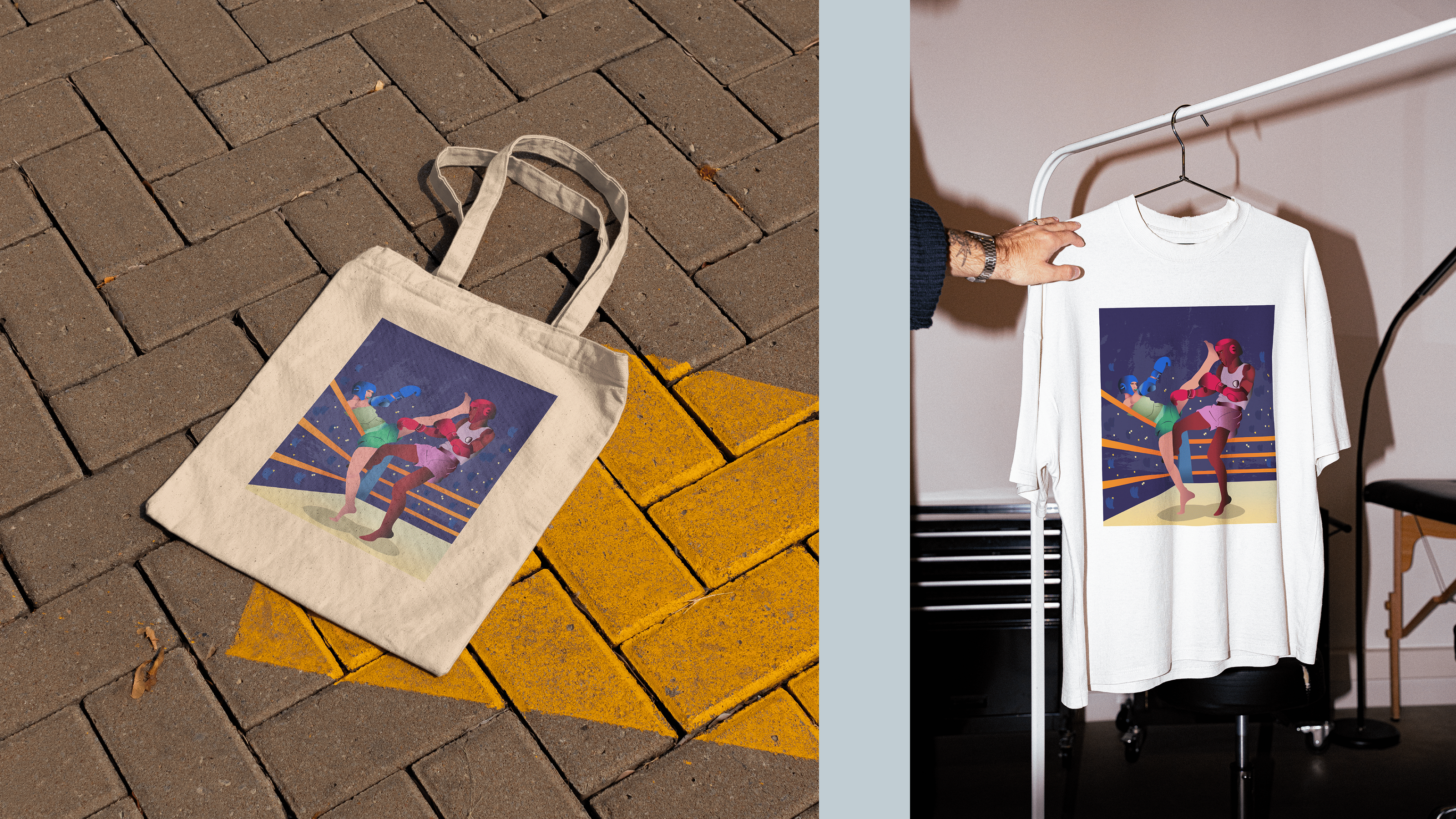 Иллюстрация муай тай — Изображение №5 — Брендинг, Иллюстрация на Dprofile