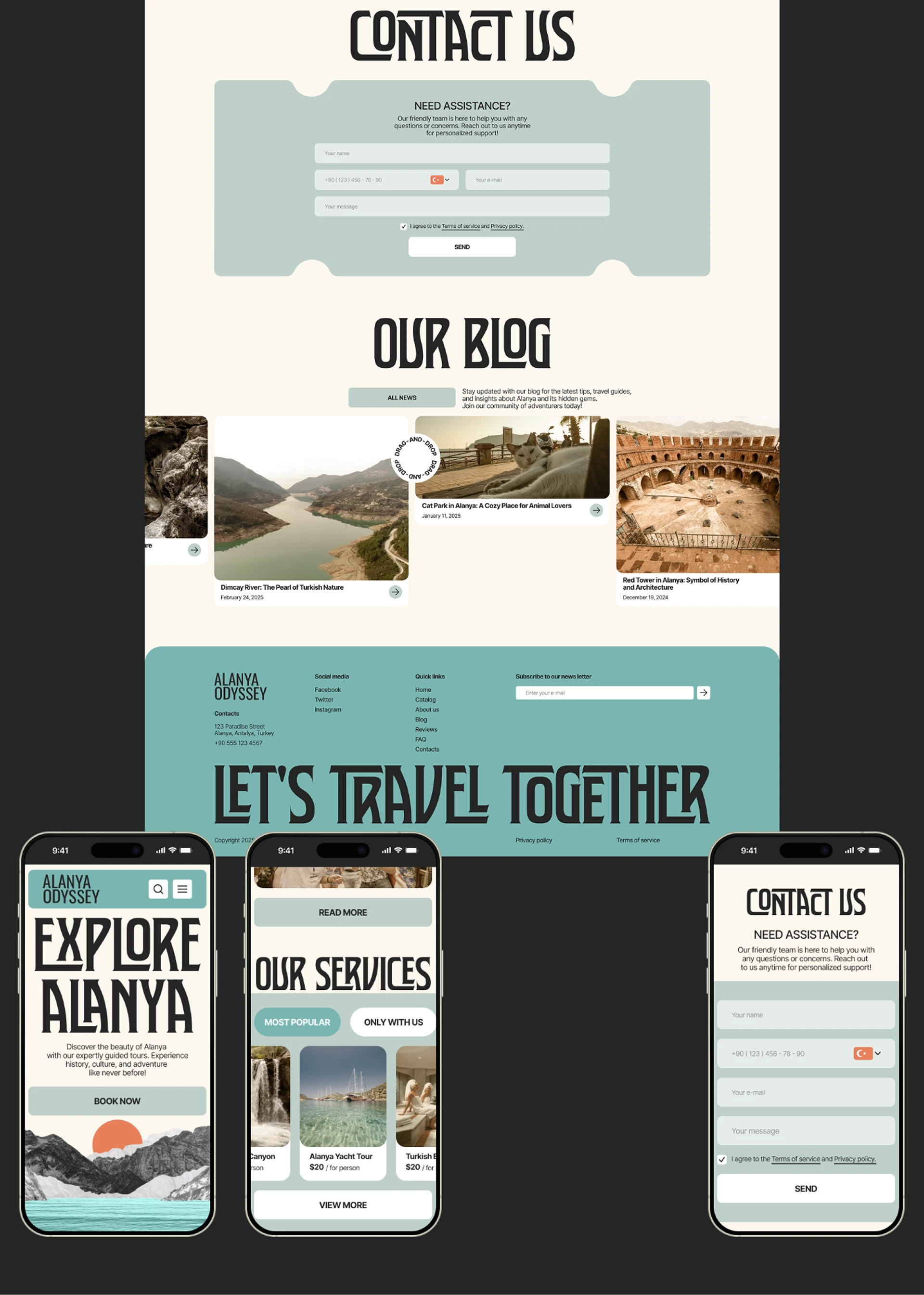 Alanya Odyssey | Corporate Website — Изображение №4 — Интерфейсы на Dprofile