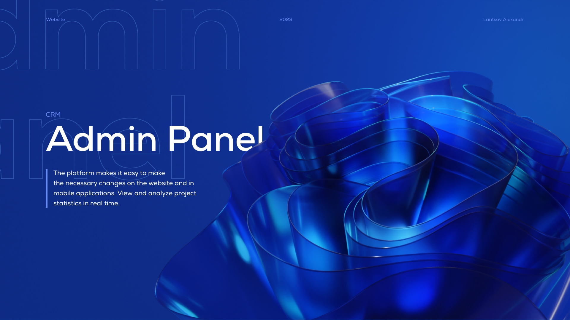 CRM Admin Panel — Изображение №1 — Интерфейсы, 3D на Dprofile