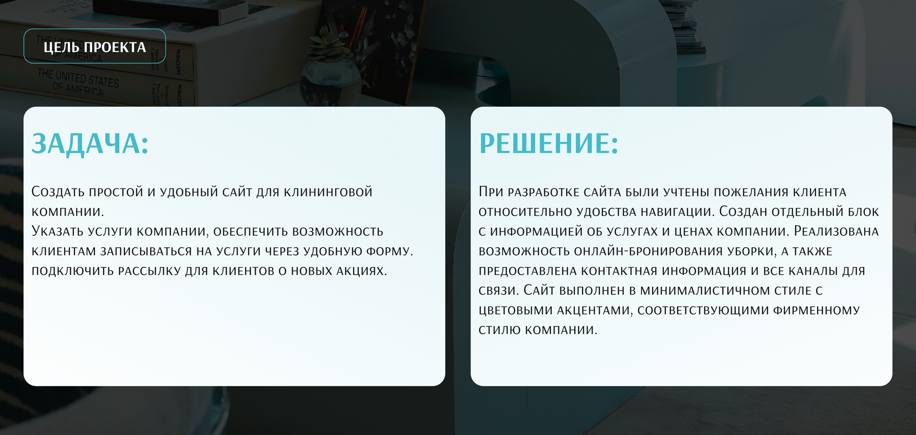 Лендинг для клининговой компании — Изображение №2 — Интерфейсы на Dprofile