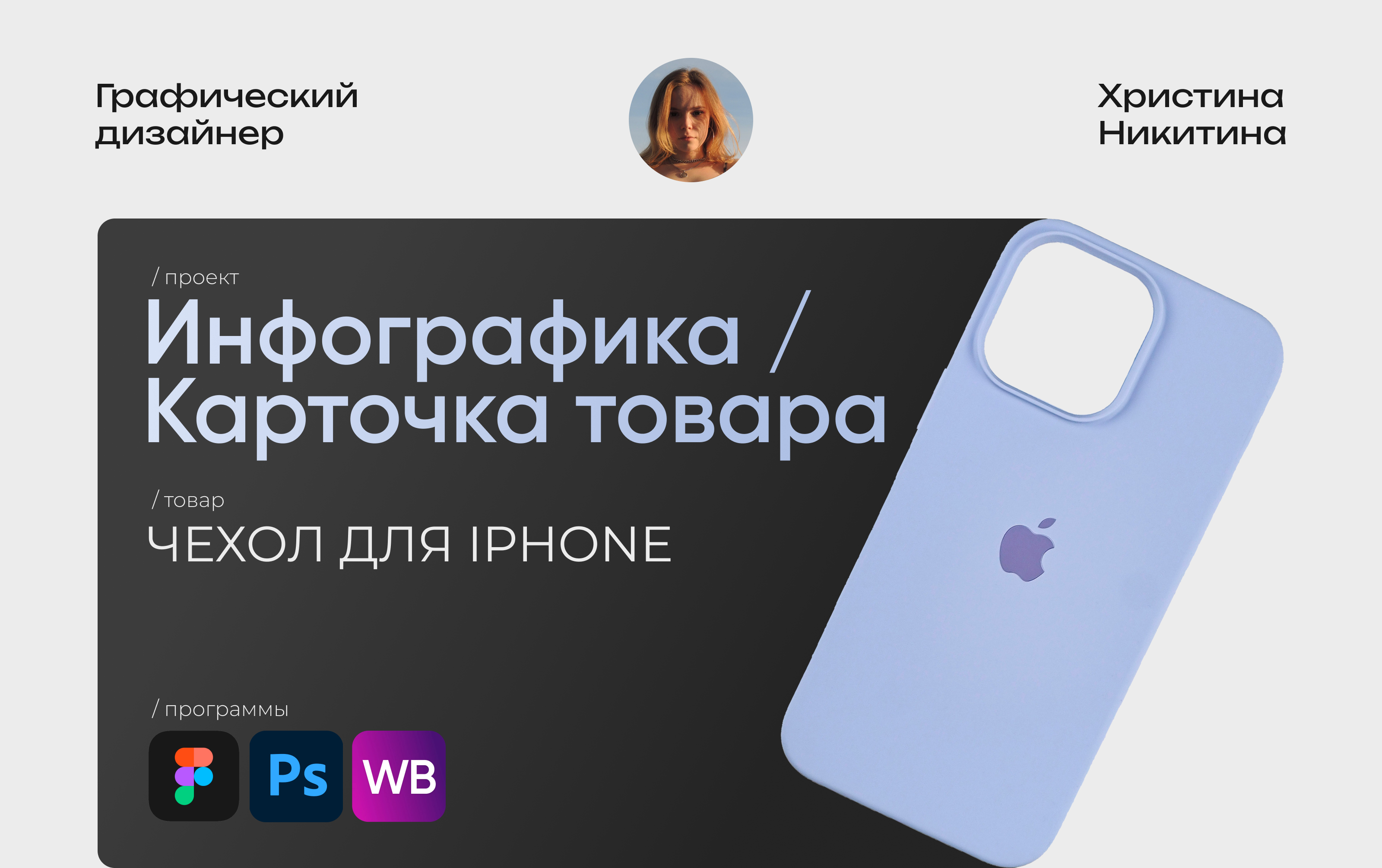Инфографика карточка товара. Чехол для iphone — Изображение №1 — Графика, Маркетинг на Dprofile