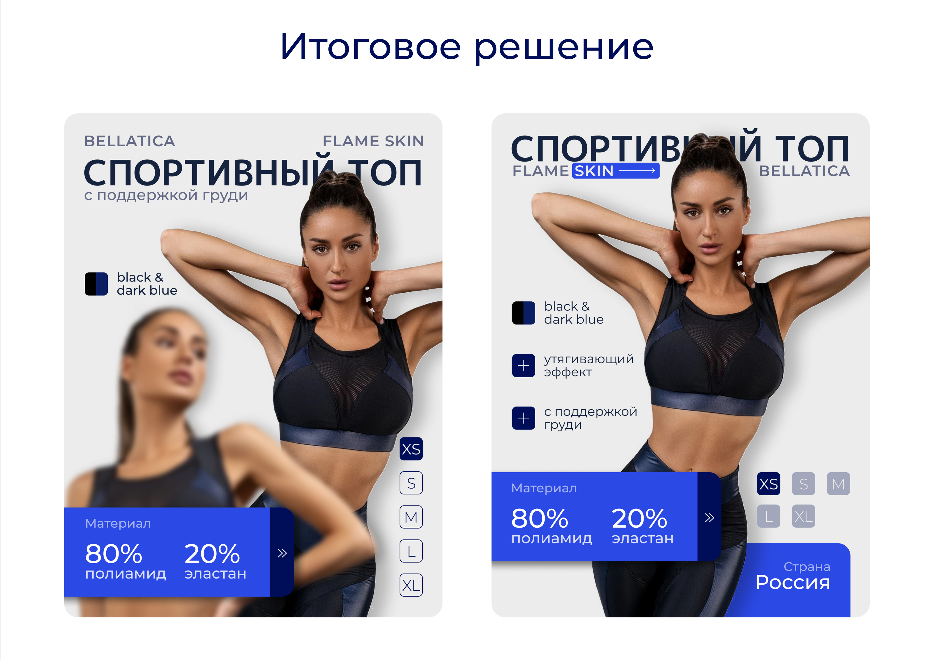 Дизайн карточки товара | Спортивный топ — Изображение №4 — Графика, Маркетинг на Dprofile