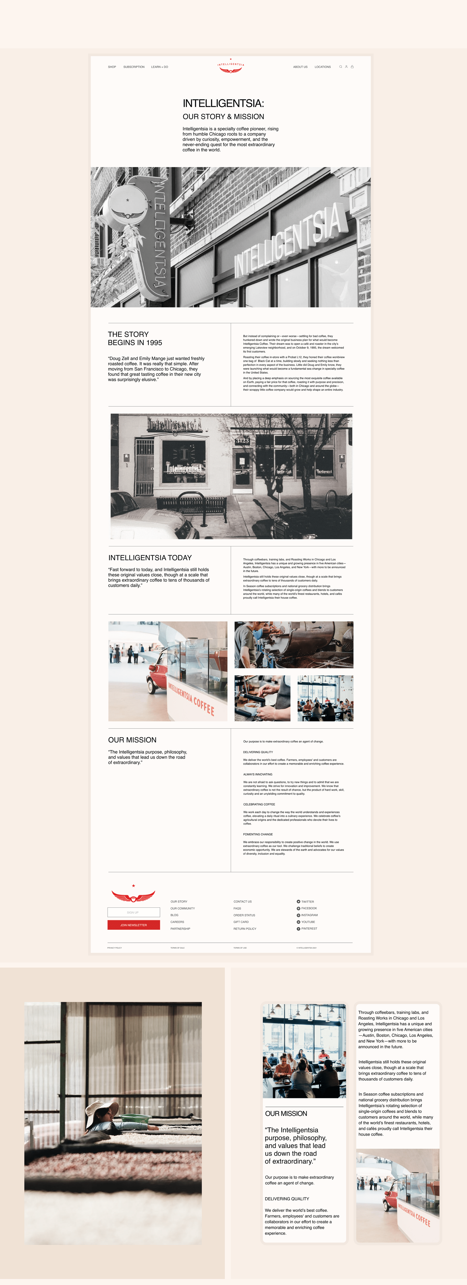 Редизайн: Intelligentsia Coffee — Изображение №6 — Интерфейсы на Dprofile