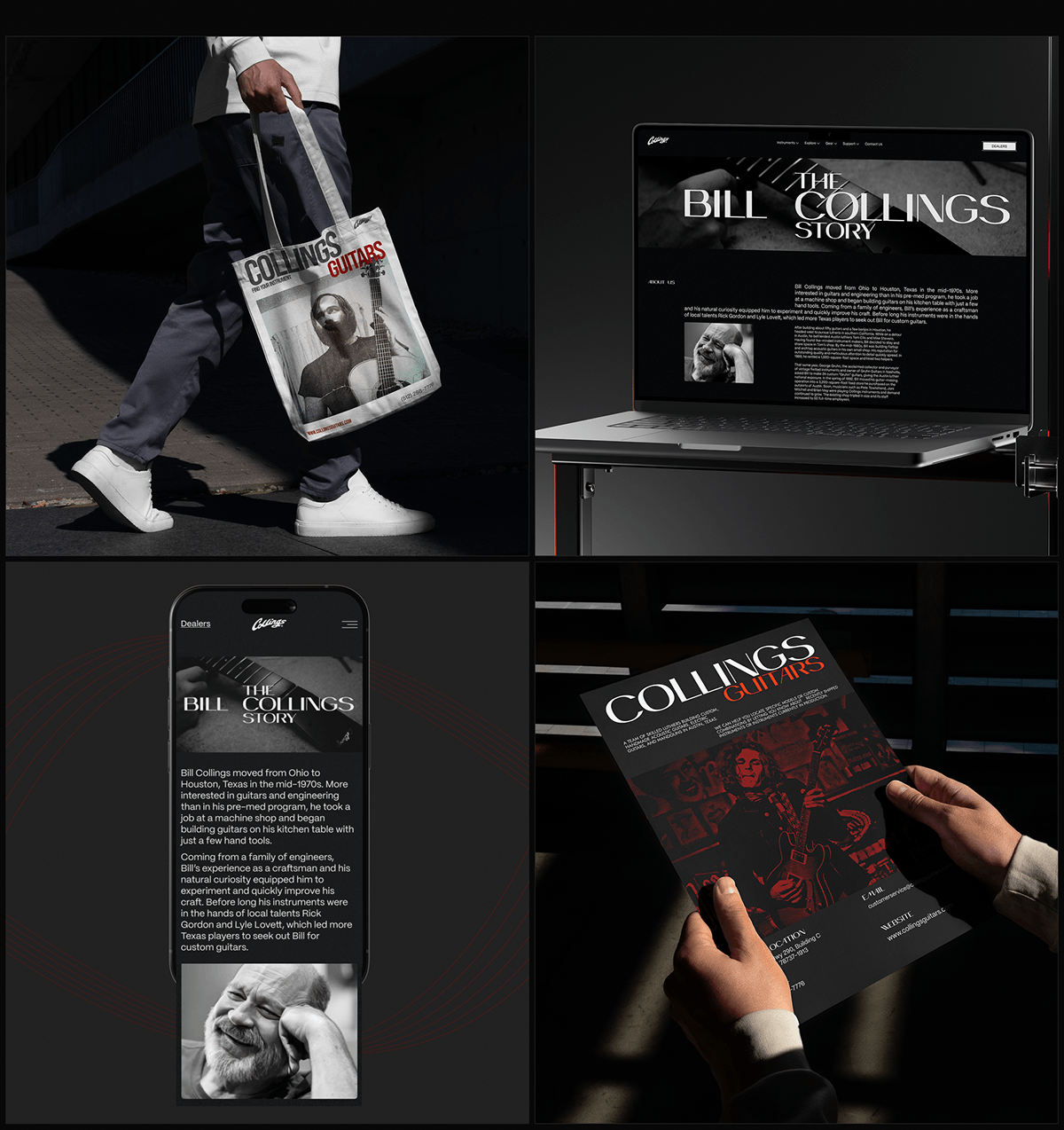 Collings guitars | Corporate website — Изображение №11 — Интерфейсы, Анимация на Dprofile