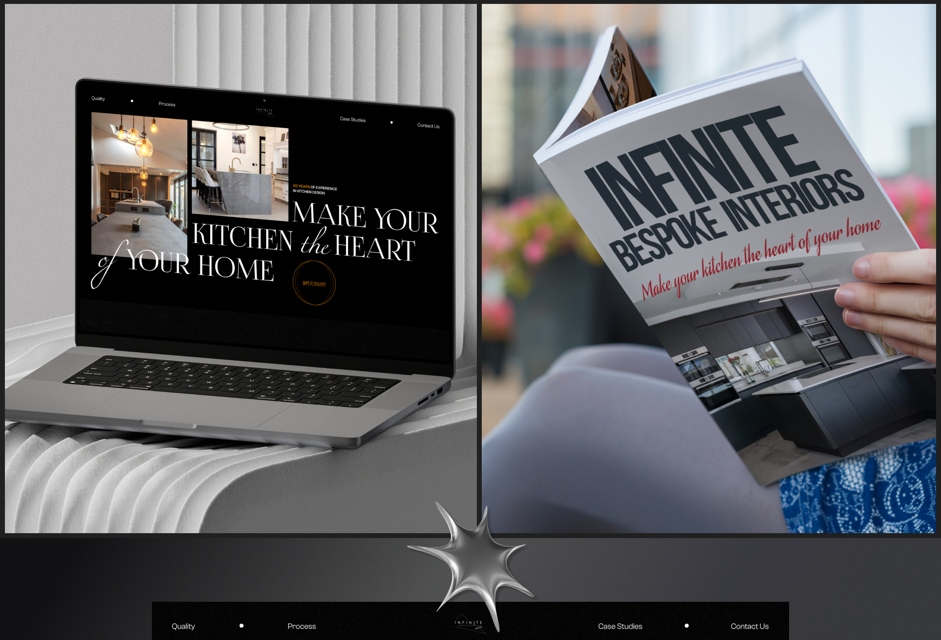 INFINITE bespoke interiors/landing page — Изображение №3 — Интерфейсы, Анимация на Dprofile