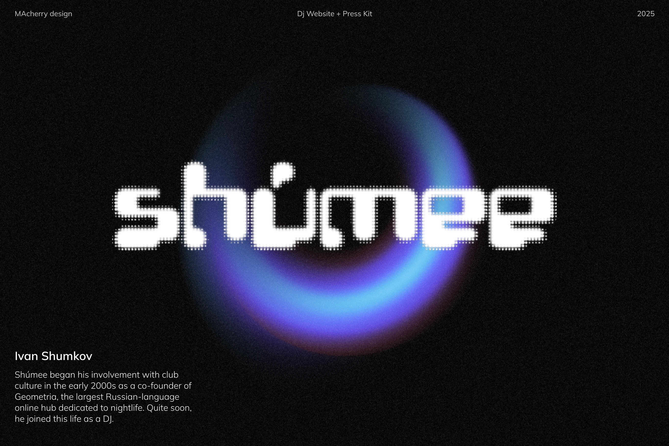 Dj website and press kit — Изображение №1 — Интерфейсы, Графика на Dprofile