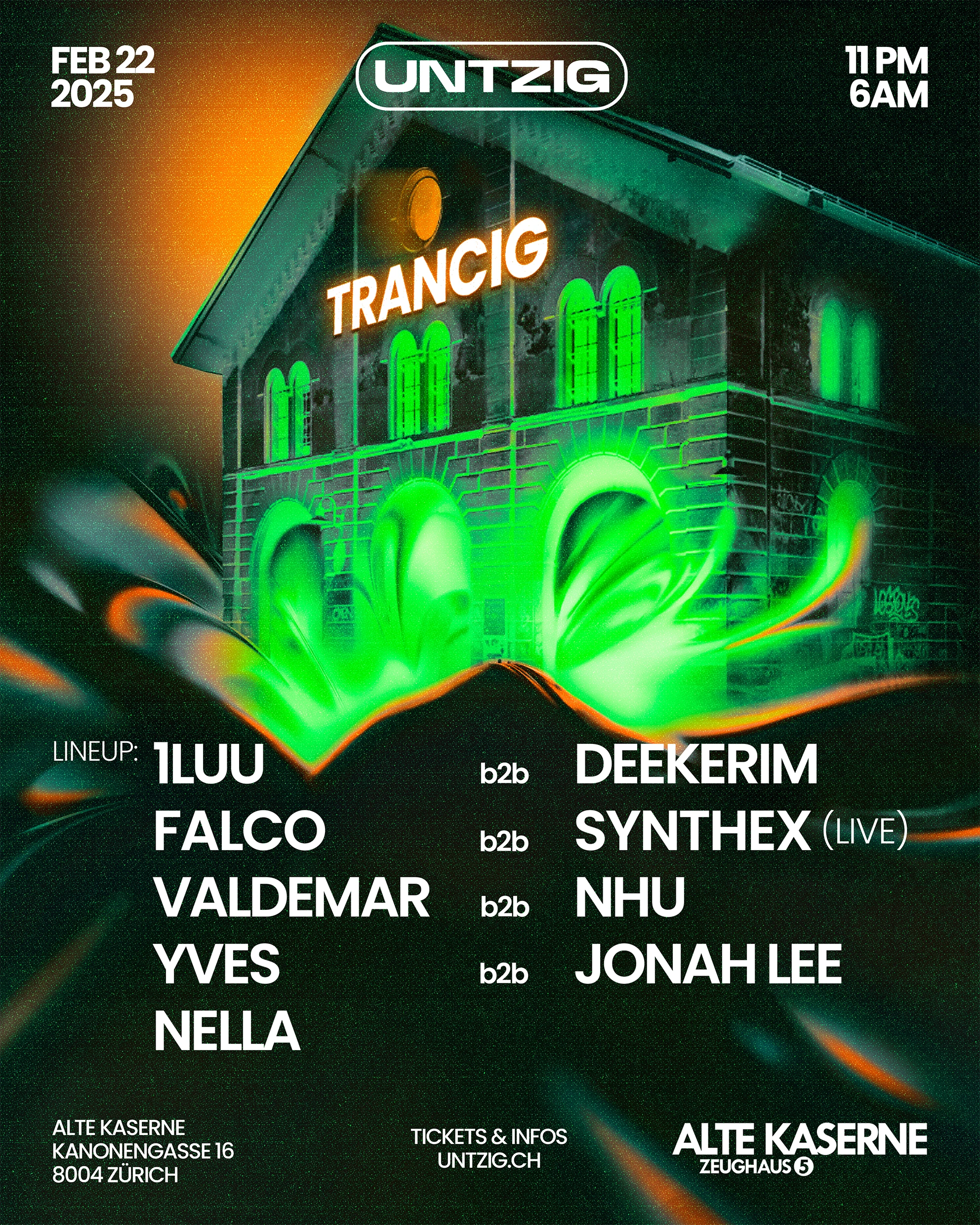 Party flyers for UNTZIG techno events — Изображение №4 — Графика на Dprofile