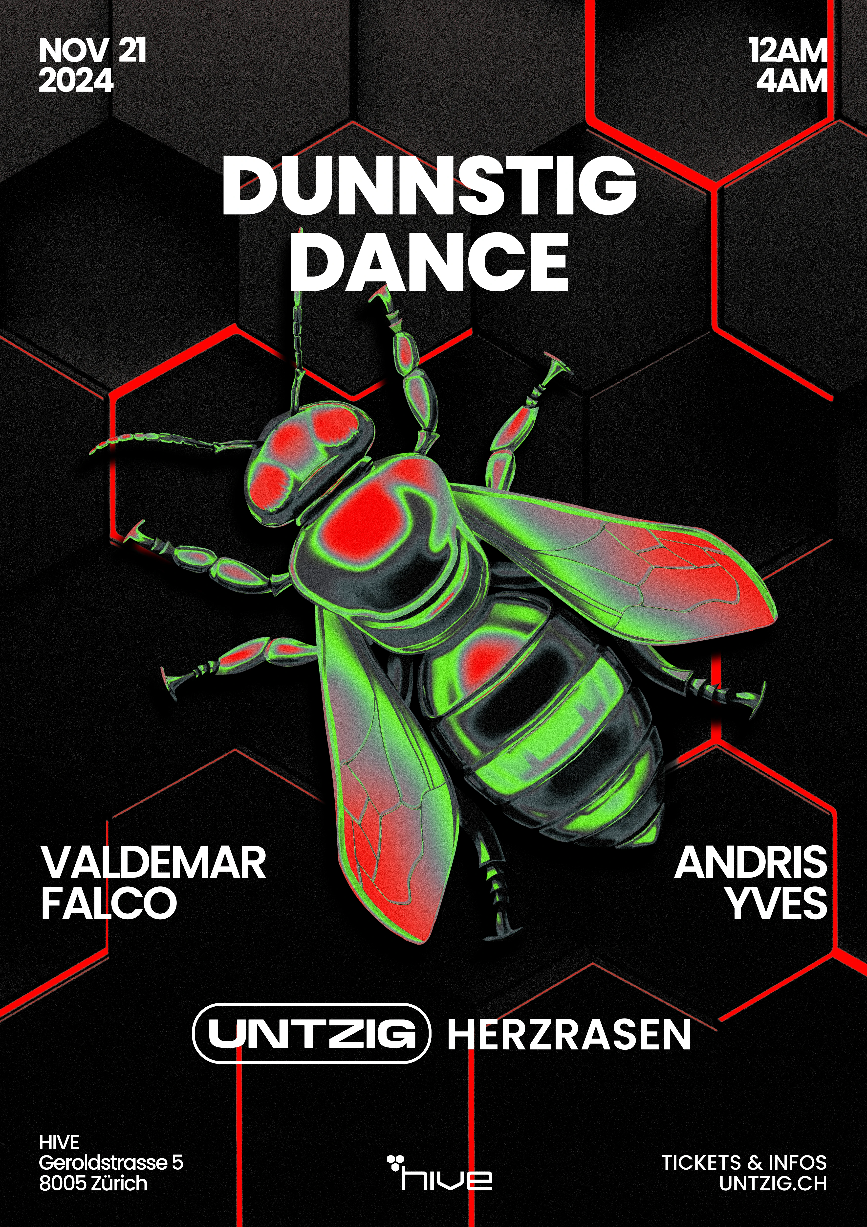Party flyers for UNTZIG techno events — Изображение №2 — Графика на Dprofile