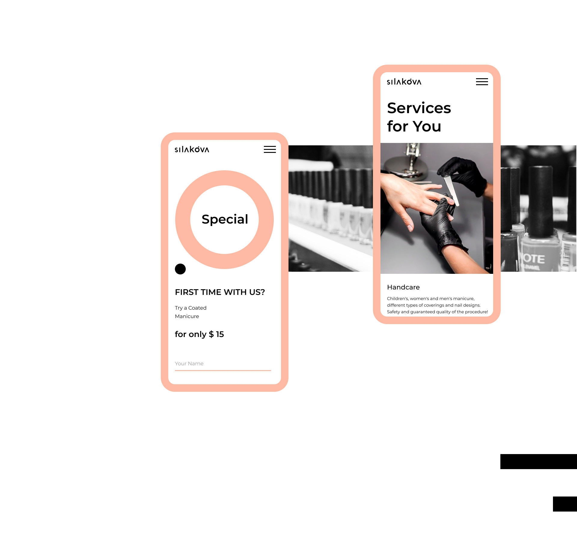 Silakova Nail Studio — Изображение №16 — Интерфейсы, Анимация на Dprofile
