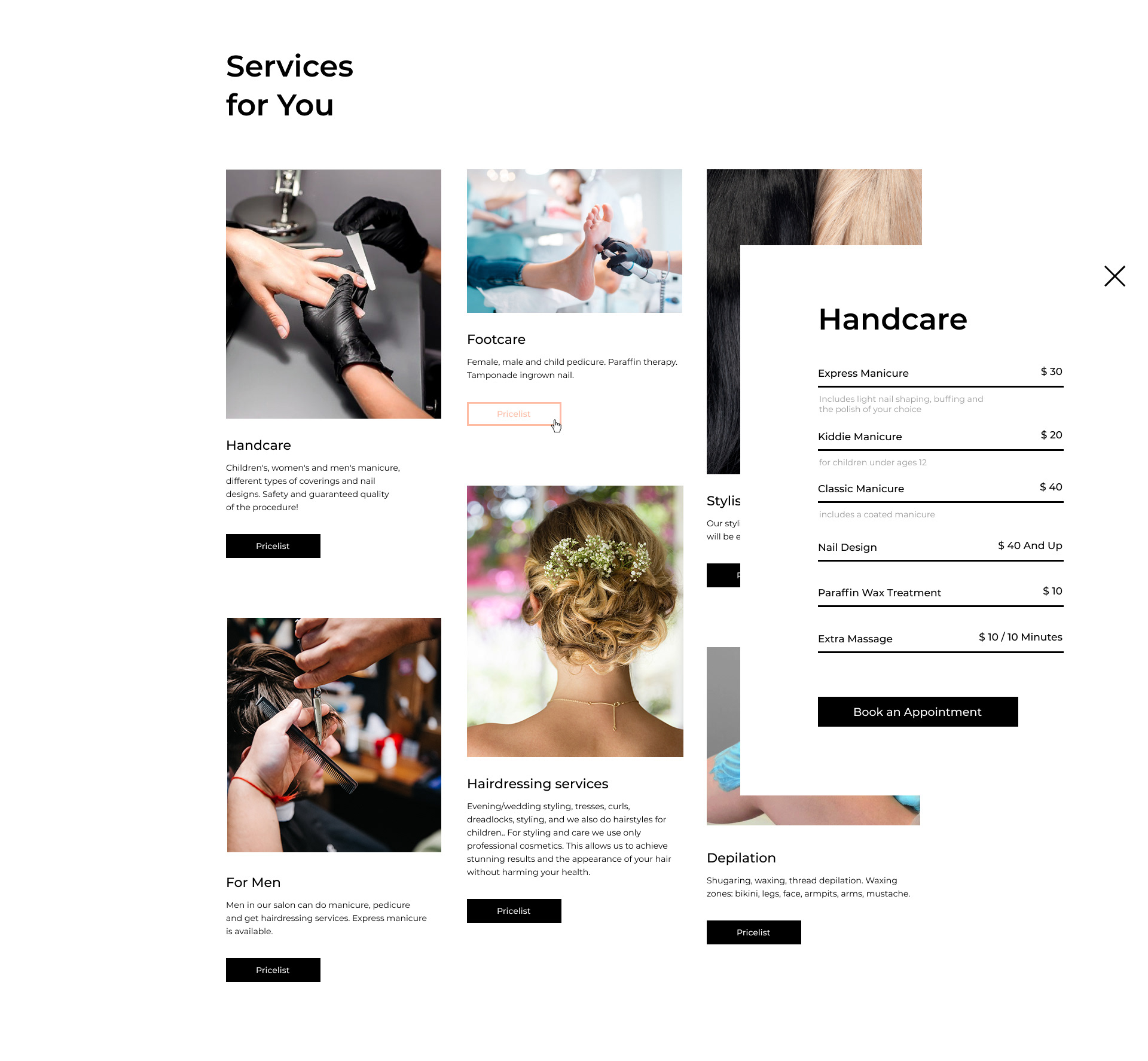 Silakova Nail Studio — Изображение №8 — Интерфейсы, Анимация на Dprofile