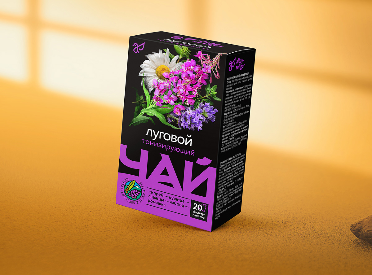 Упаковка для чайных напитков «Altay-Seligor» — Изображение №4 — Брендинг на Dprofile