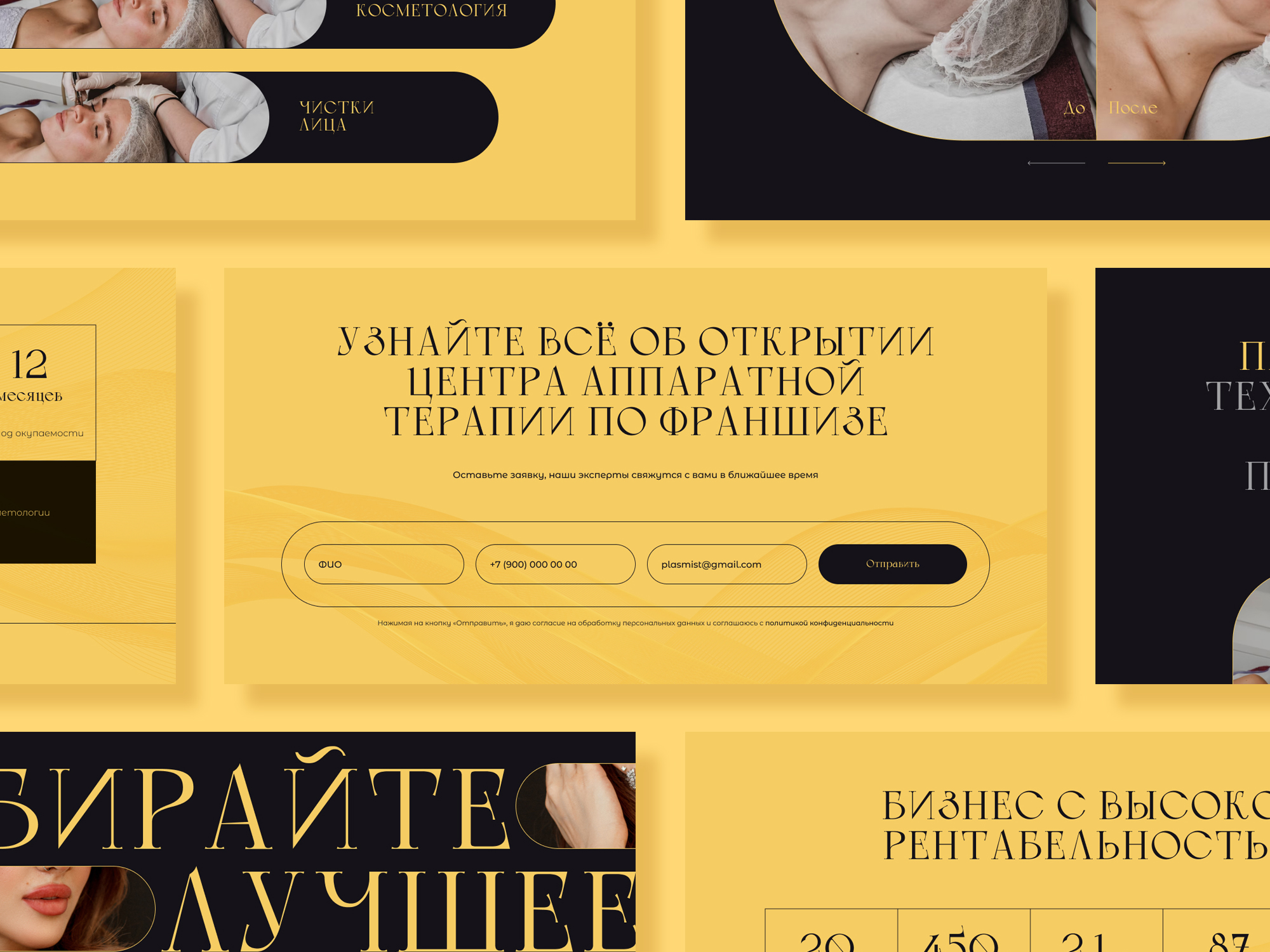 Plasmist of Beauty: лендинг на Tilda для центра косметологии — Изображение №2 — Интерфейсы, Брендинг на Dprofile