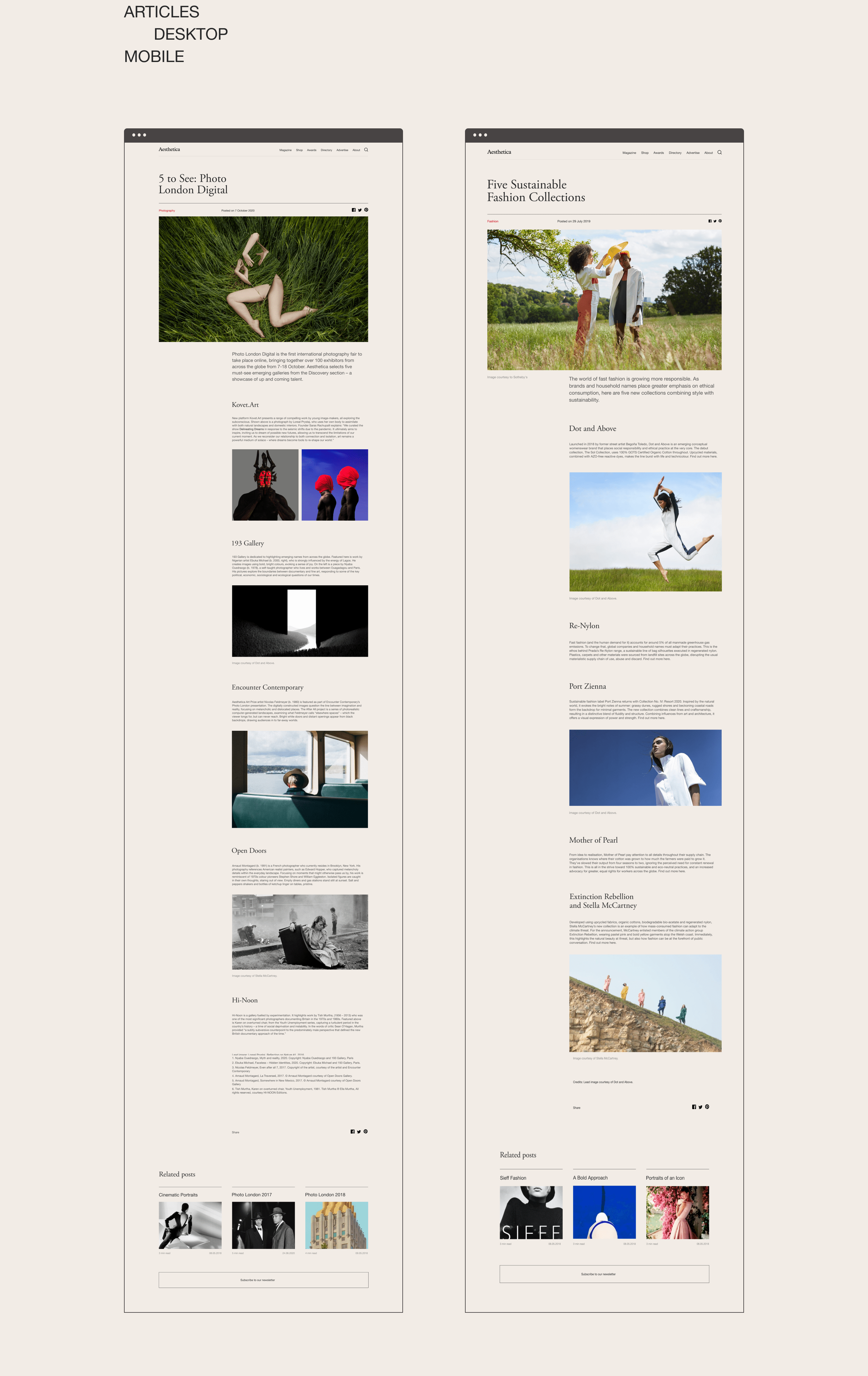 Aesthetica. Art and culture magazine — Изображение №11 — Интерфейсы, Графика на Dprofile