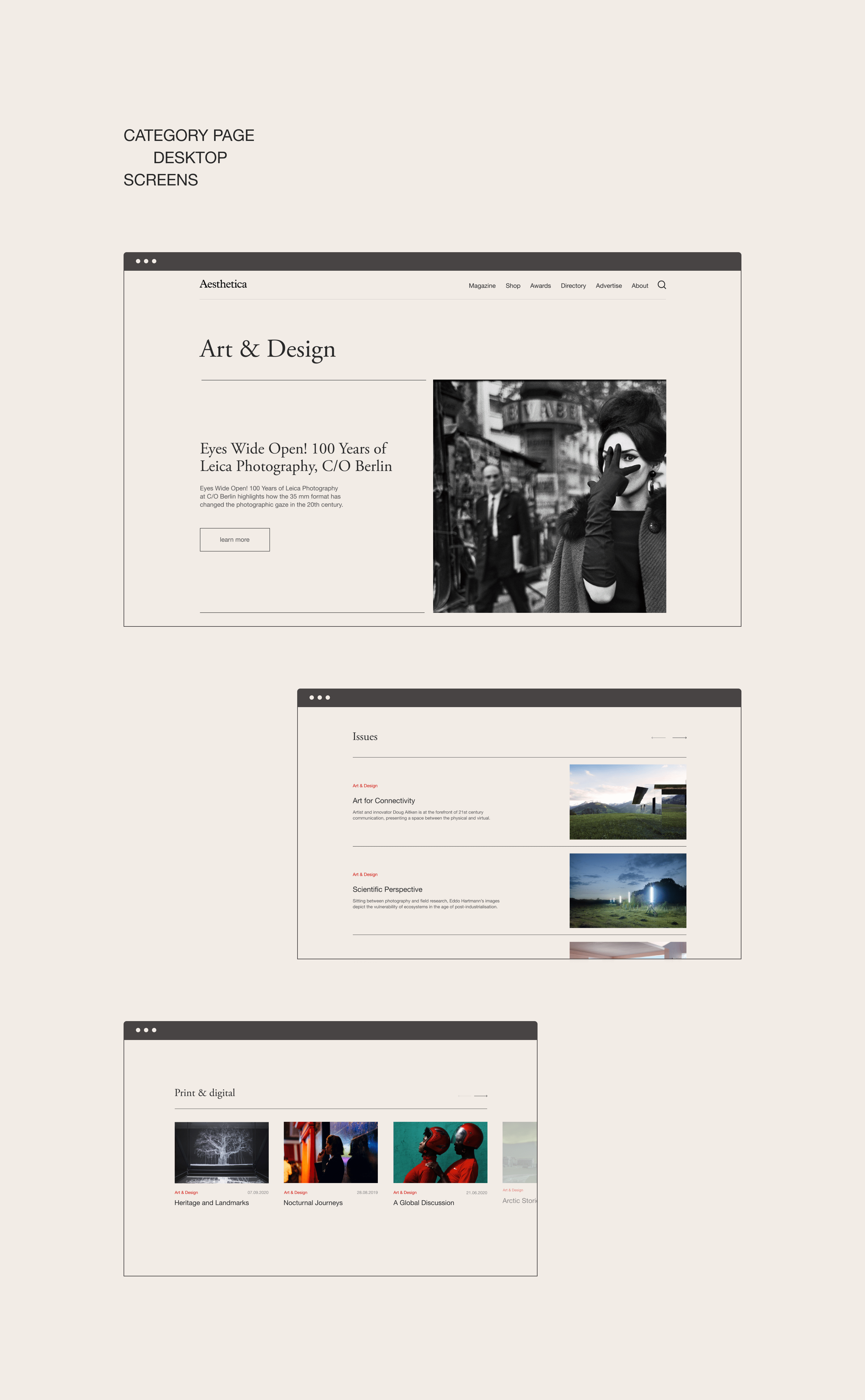 Aesthetica. Art and culture magazine — Изображение №8 — Интерфейсы, Графика на Dprofile