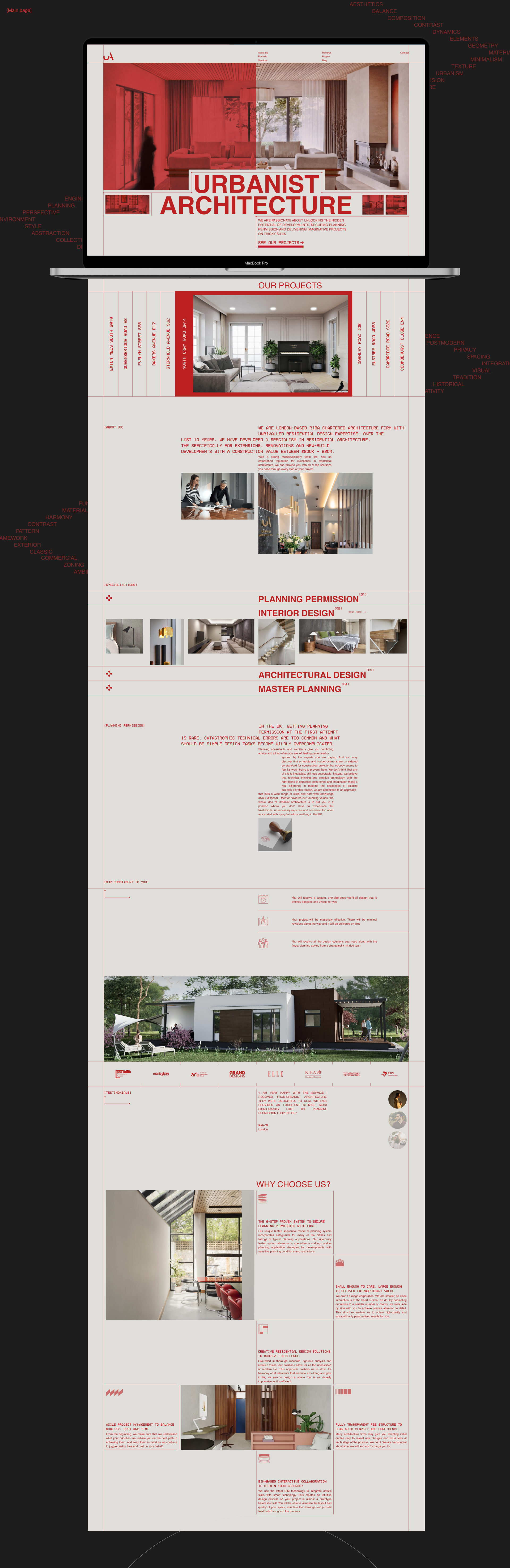 Urbanist Architecture | Corporate website — Изображение №4 — Интерфейсы, Брендинг на Dprofile