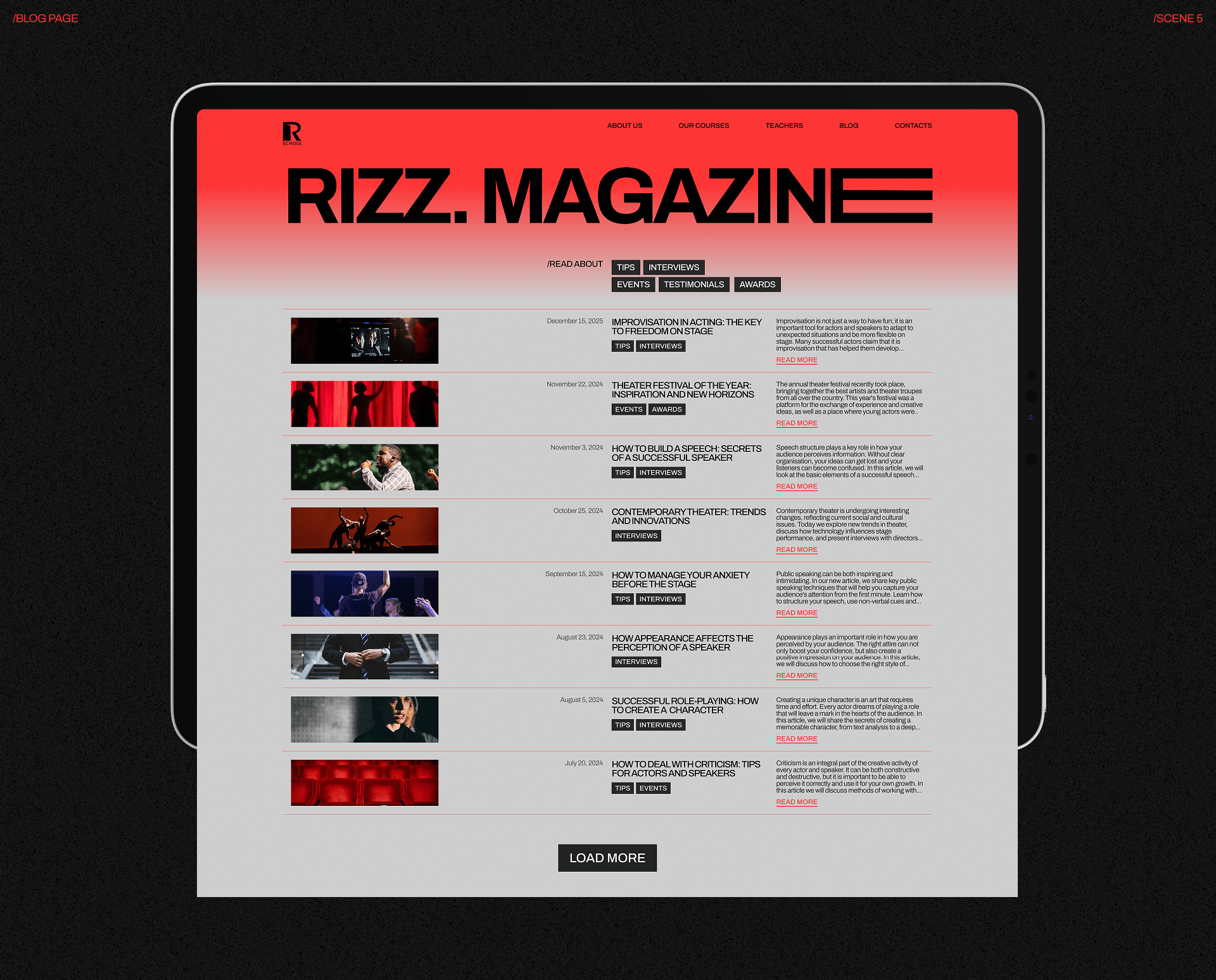 Rizz School | Corporate website — Изображение №12 — Интерфейсы, Брендинг на Dprofile