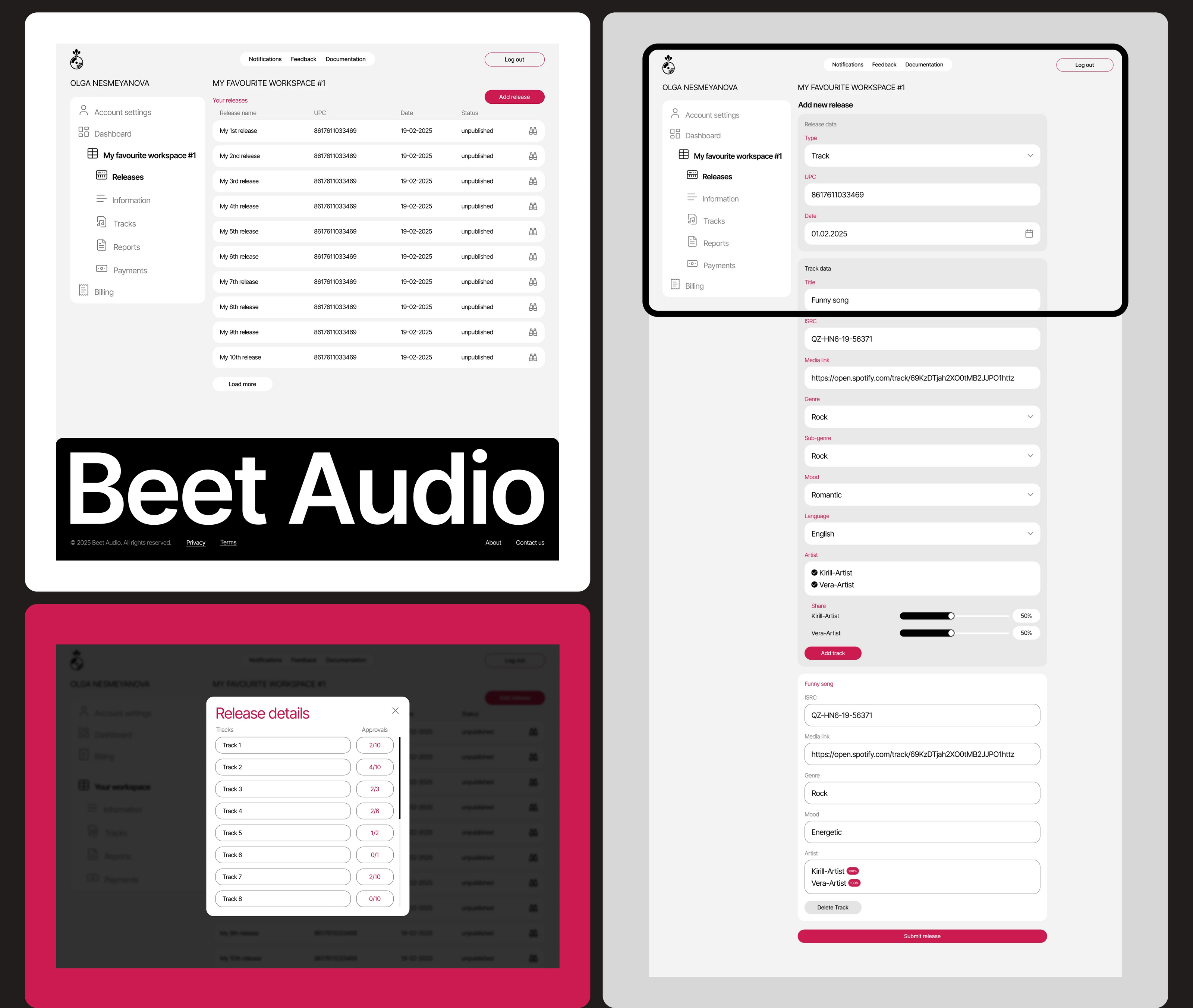 Beet Audio | Web service — Изображение №11 — Интерфейсы, Графика на Dprofile