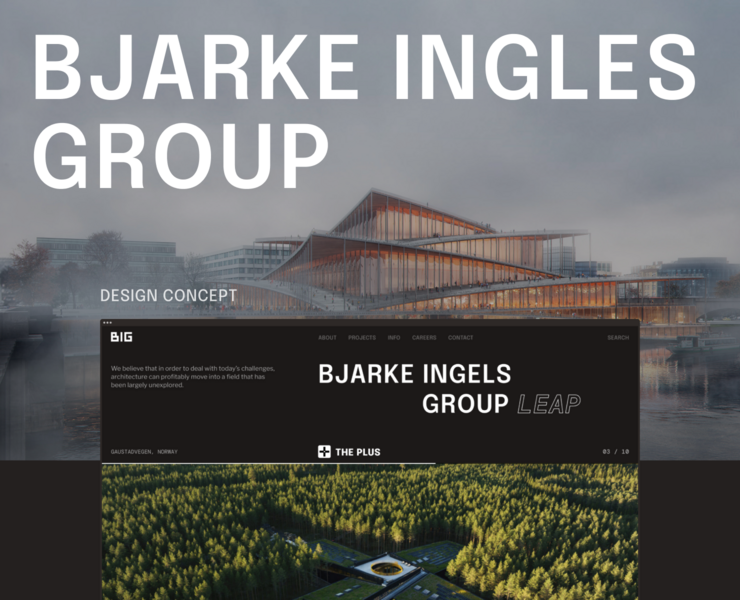 Bjarke Ingels Group — Concept Website — Интерфейсы на Dprofile