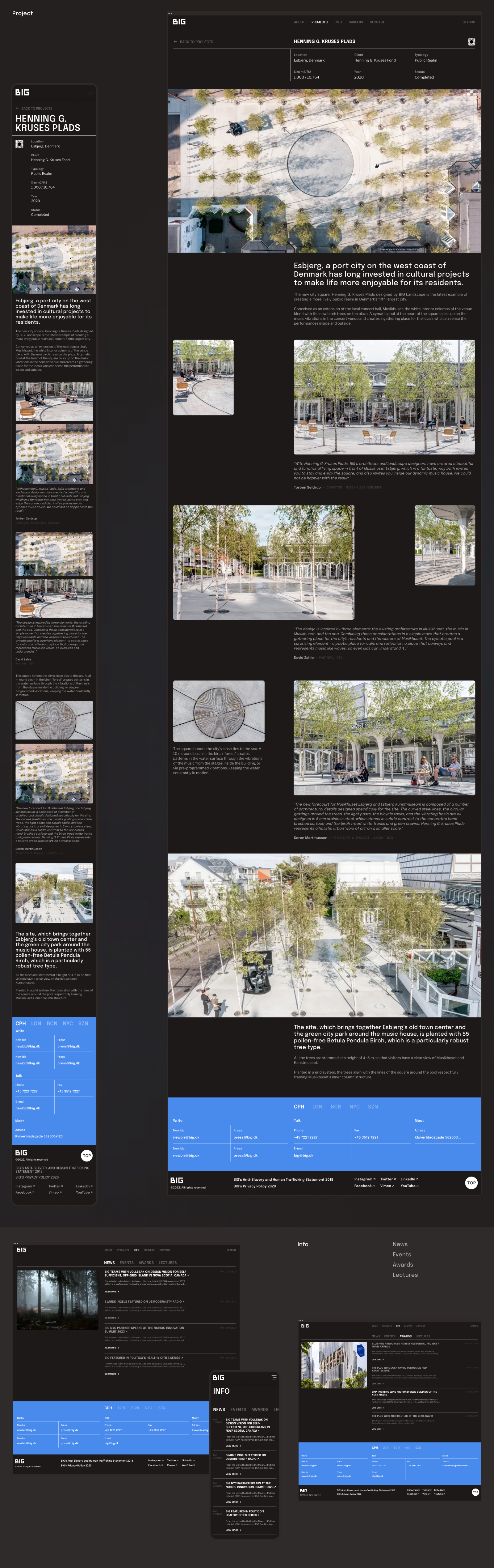 Bjarke Ingels Group — Concept Website — Изображение №4 — Интерфейсы на Dprofile