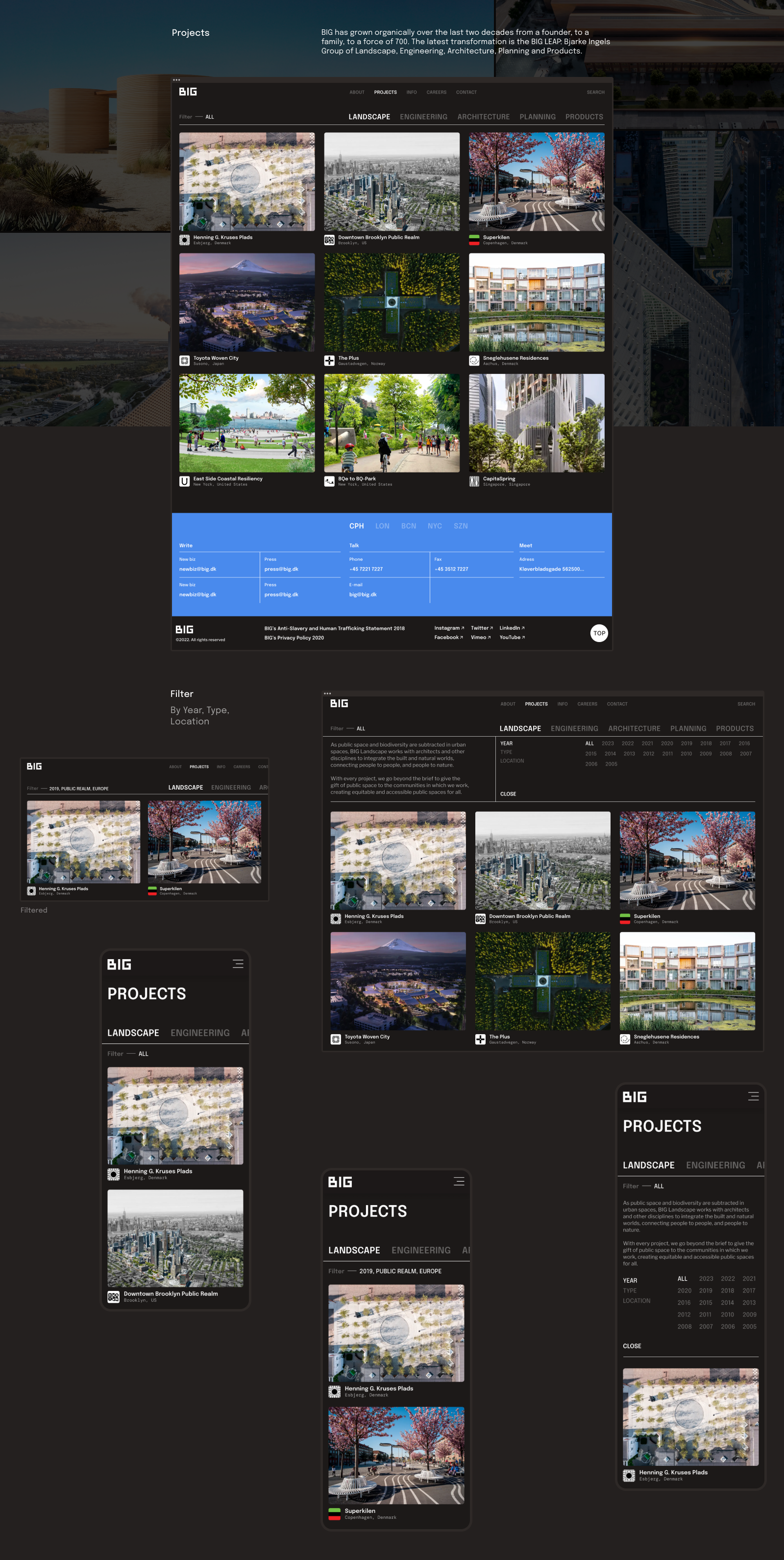 Bjarke Ingels Group — Concept Website — Изображение №3 — Интерфейсы на Dprofile