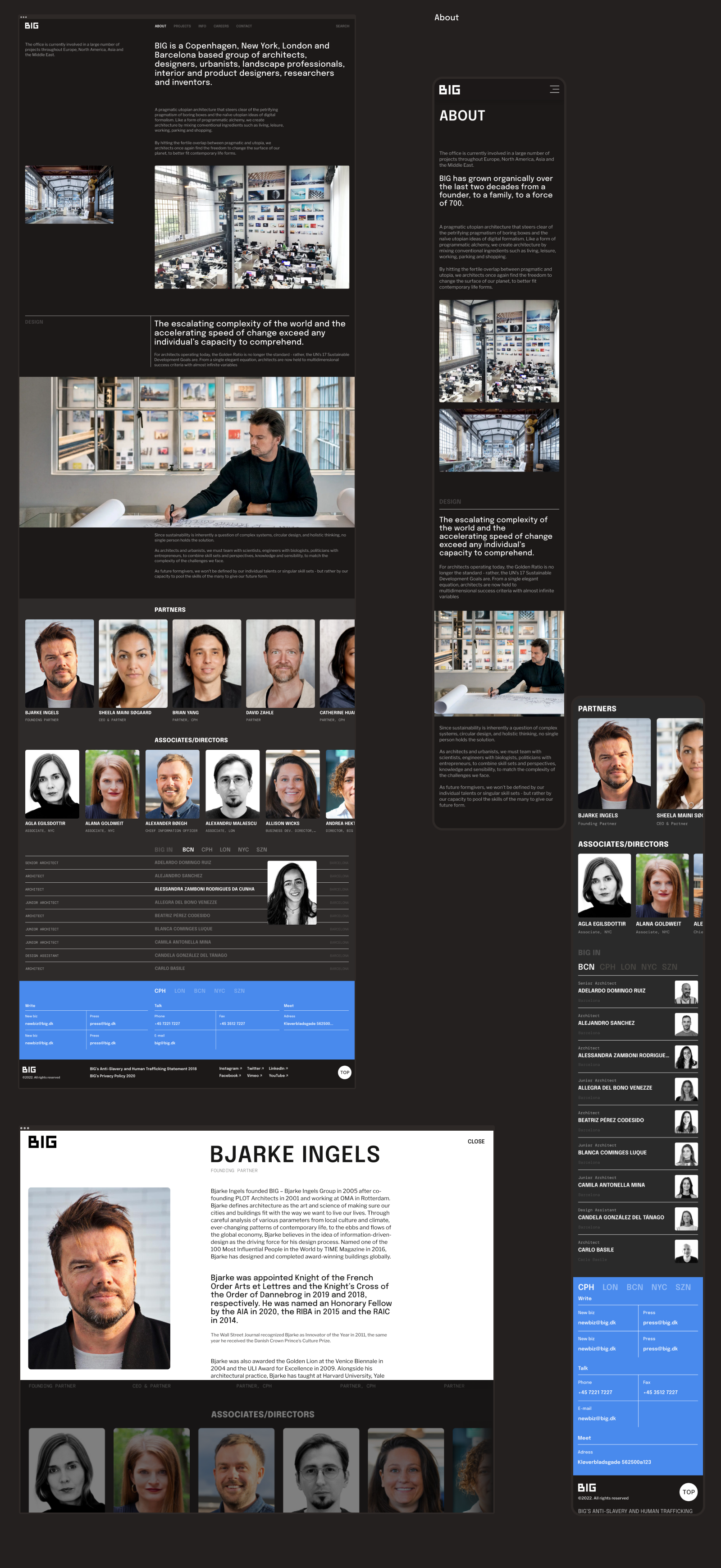 Bjarke Ingels Group — Concept Website — Изображение №2 — Интерфейсы на Dprofile