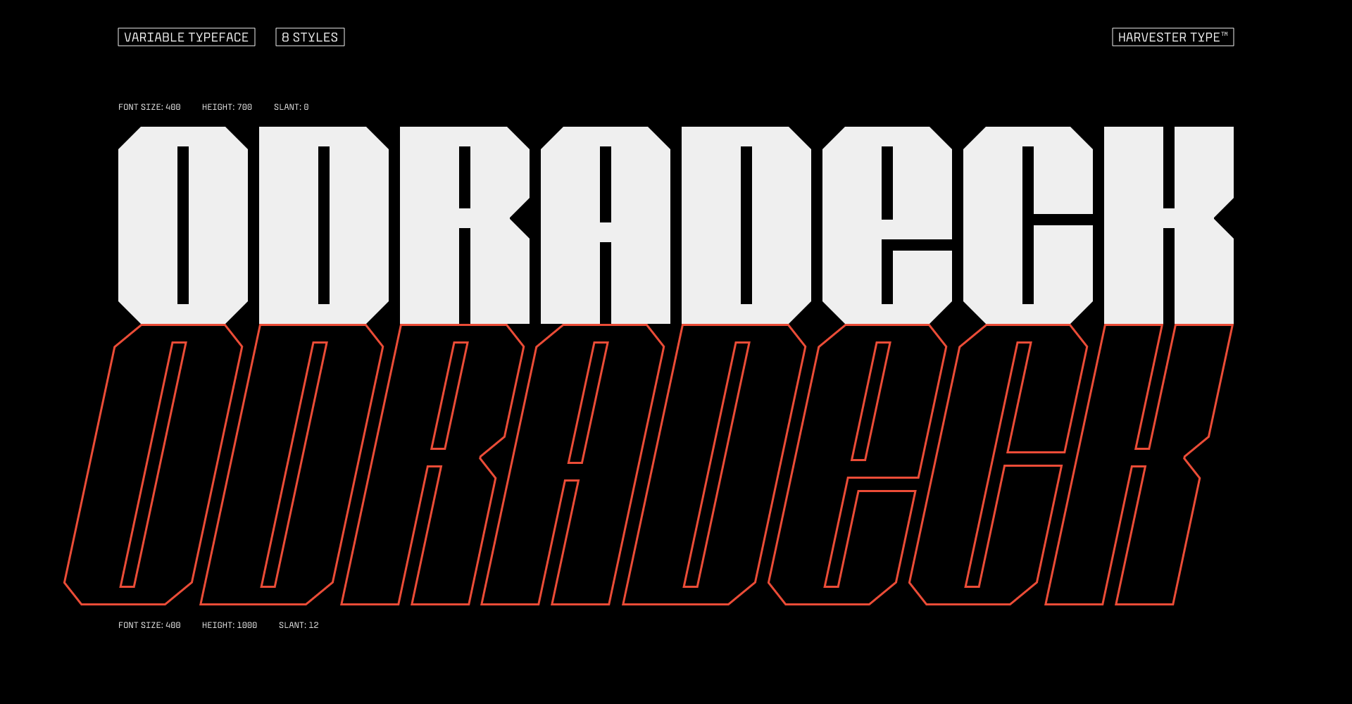 Odradeck | Typeface — Изображение №1 — Брендинг, Графика на Dprofile