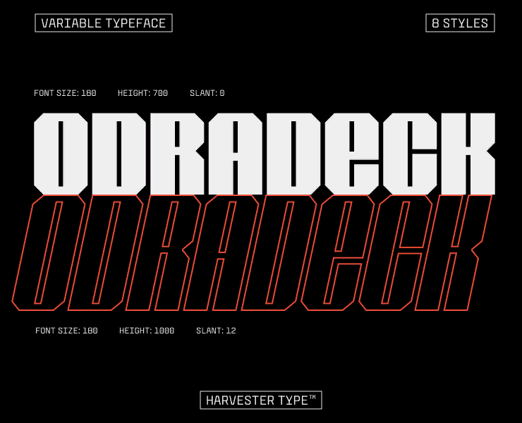 Odradeck | Typeface — Брендинг, Графика на Dprofile