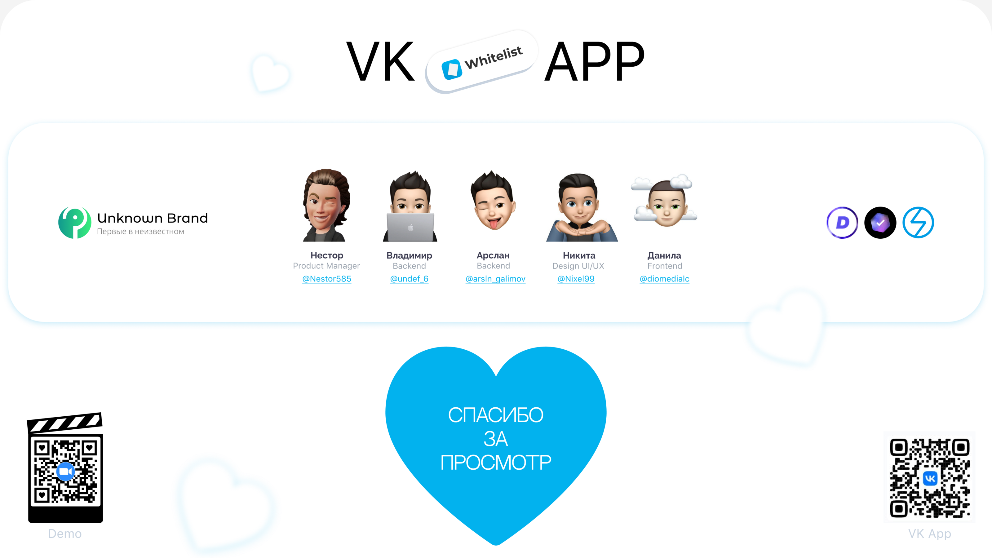 VK NFT x DEFINITION HACK | Whitelist mini app — Изображение №15 — Интерфейсы, Брендинг на Dprofile