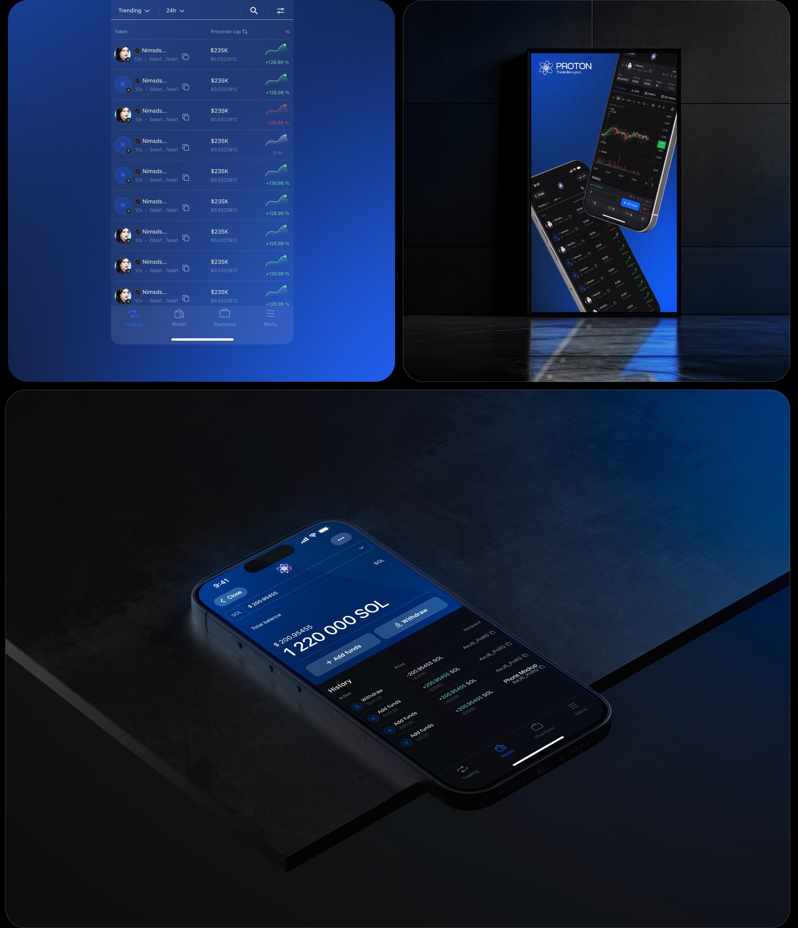 App for trade | Development | Brand identity — Изображение №6 — Интерфейсы на Dprofile