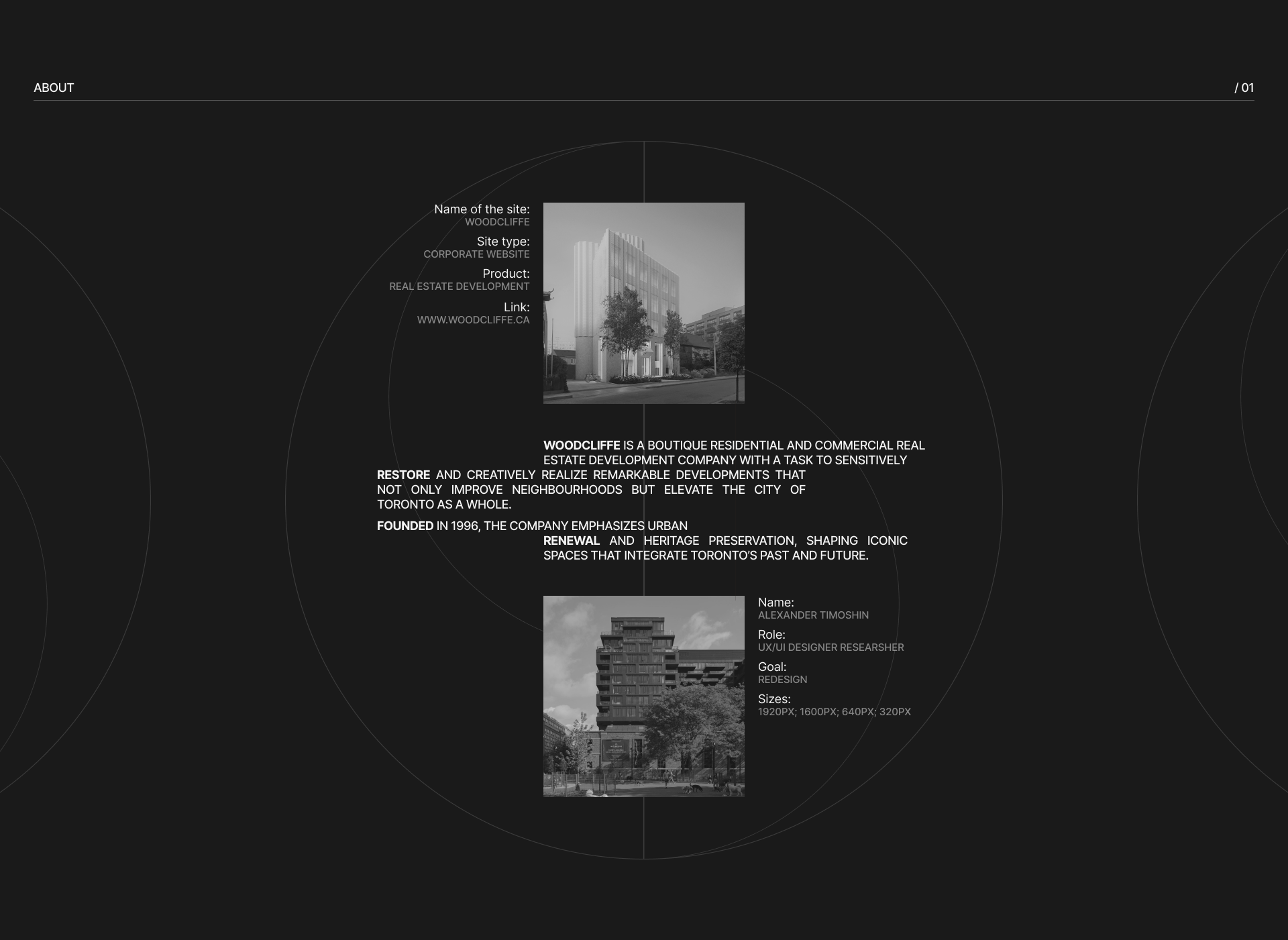 WOODCLIFFE | redesign concept — Изображение №2 — Интерфейсы на Dprofile