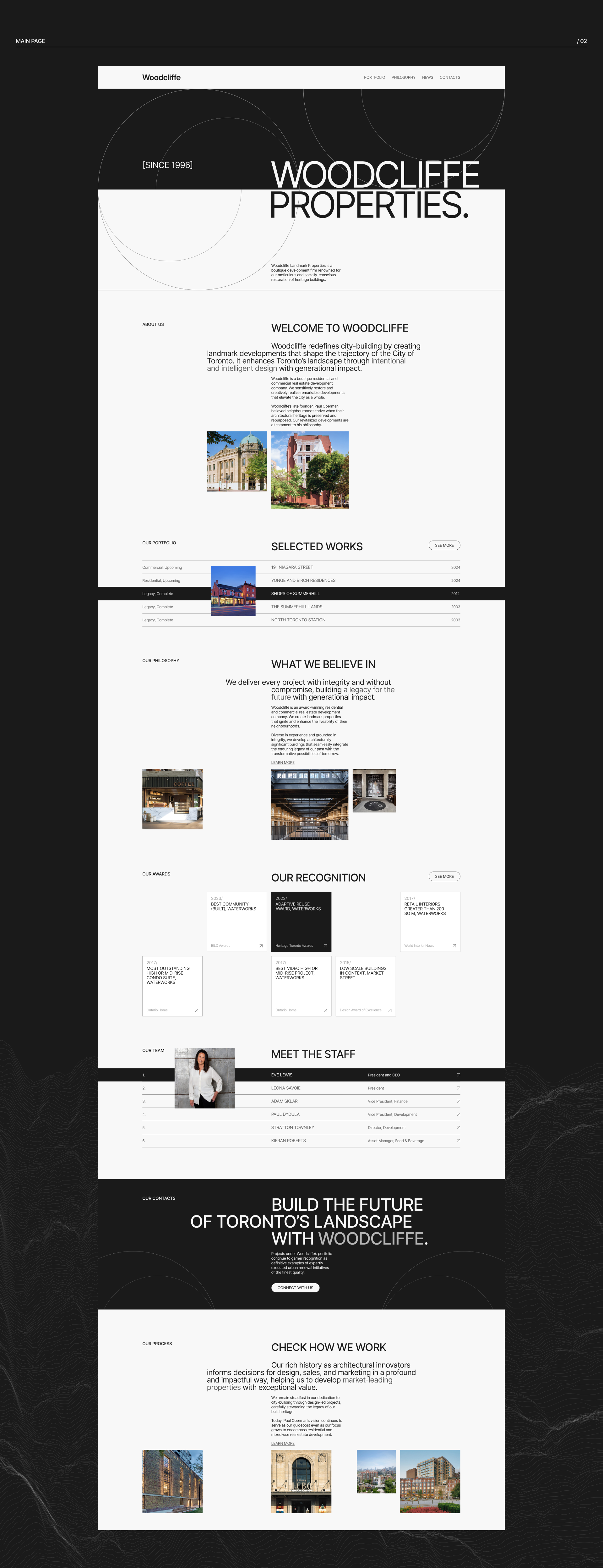 WOODCLIFFE | redesign concept — Изображение №4 — Интерфейсы на Dprofile