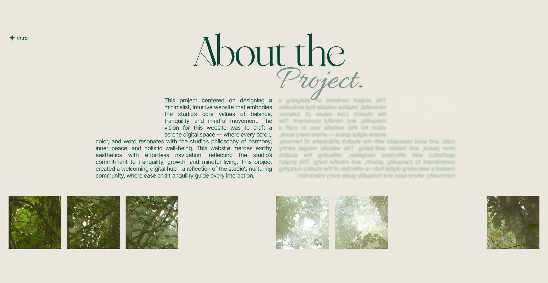 The Forest That Breathes | yoga studio design concept — Изображение №2 — Интерфейсы на Dprofile