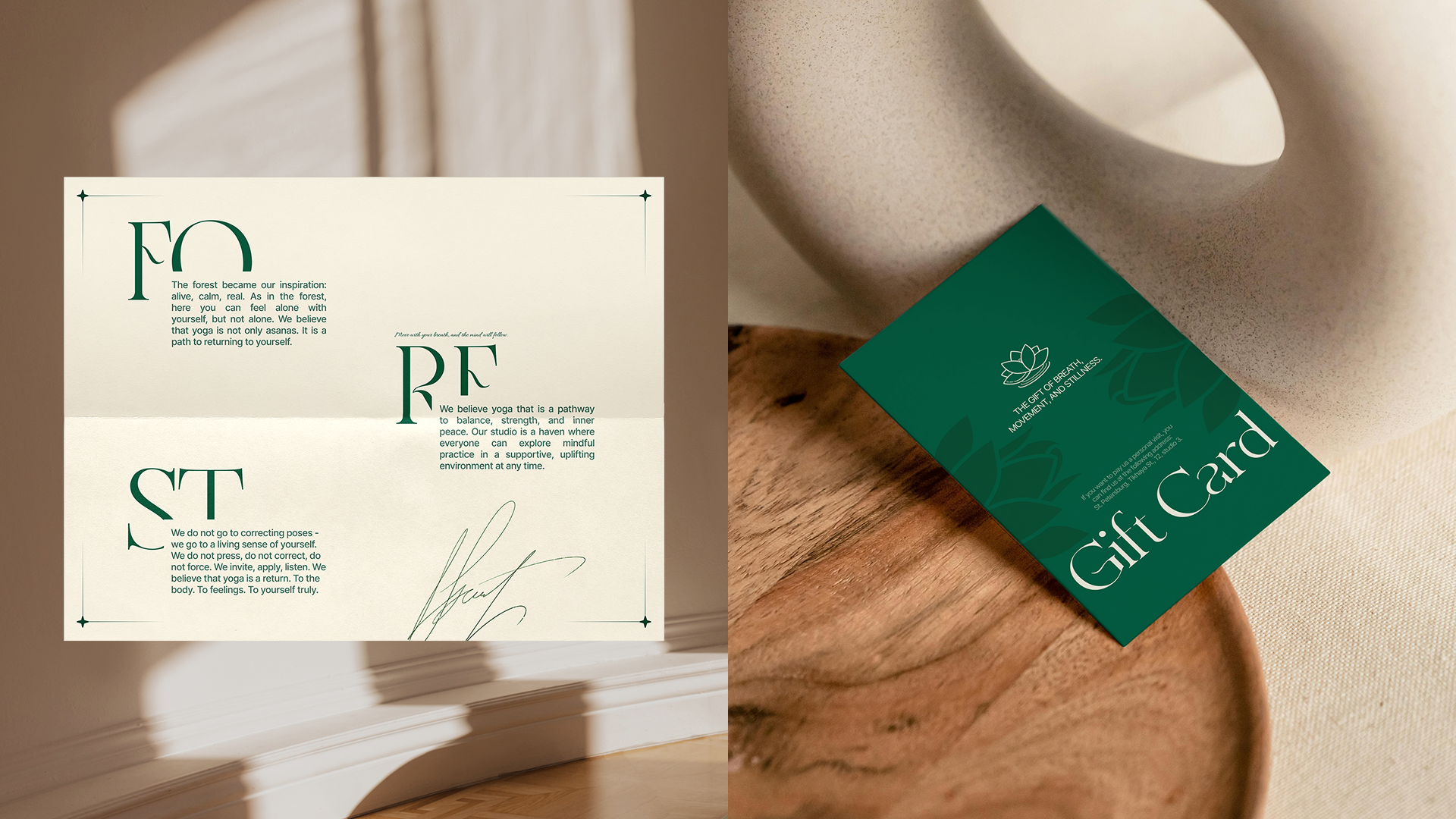 The Forest That Breathes | yoga studio design concept — Изображение №14 — Интерфейсы на Dprofile