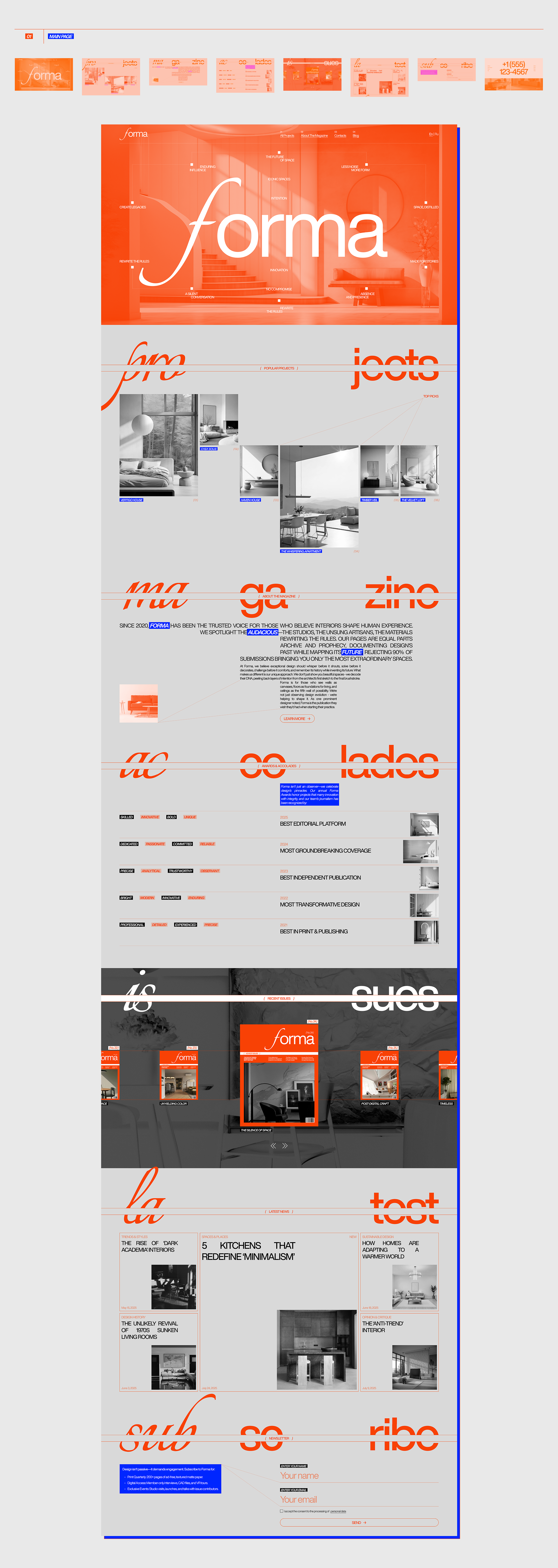 Forma | web design concept — Изображение №3 — Интерфейсы на Dprofile
