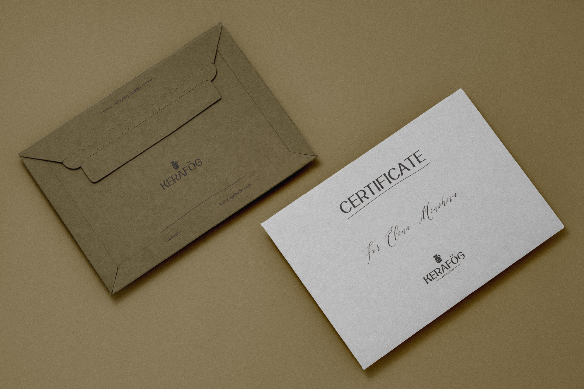 KERAFÖG/identity for a ceramics studio/студия керамики — Изображение №5 — Брендинг на Dprofile
