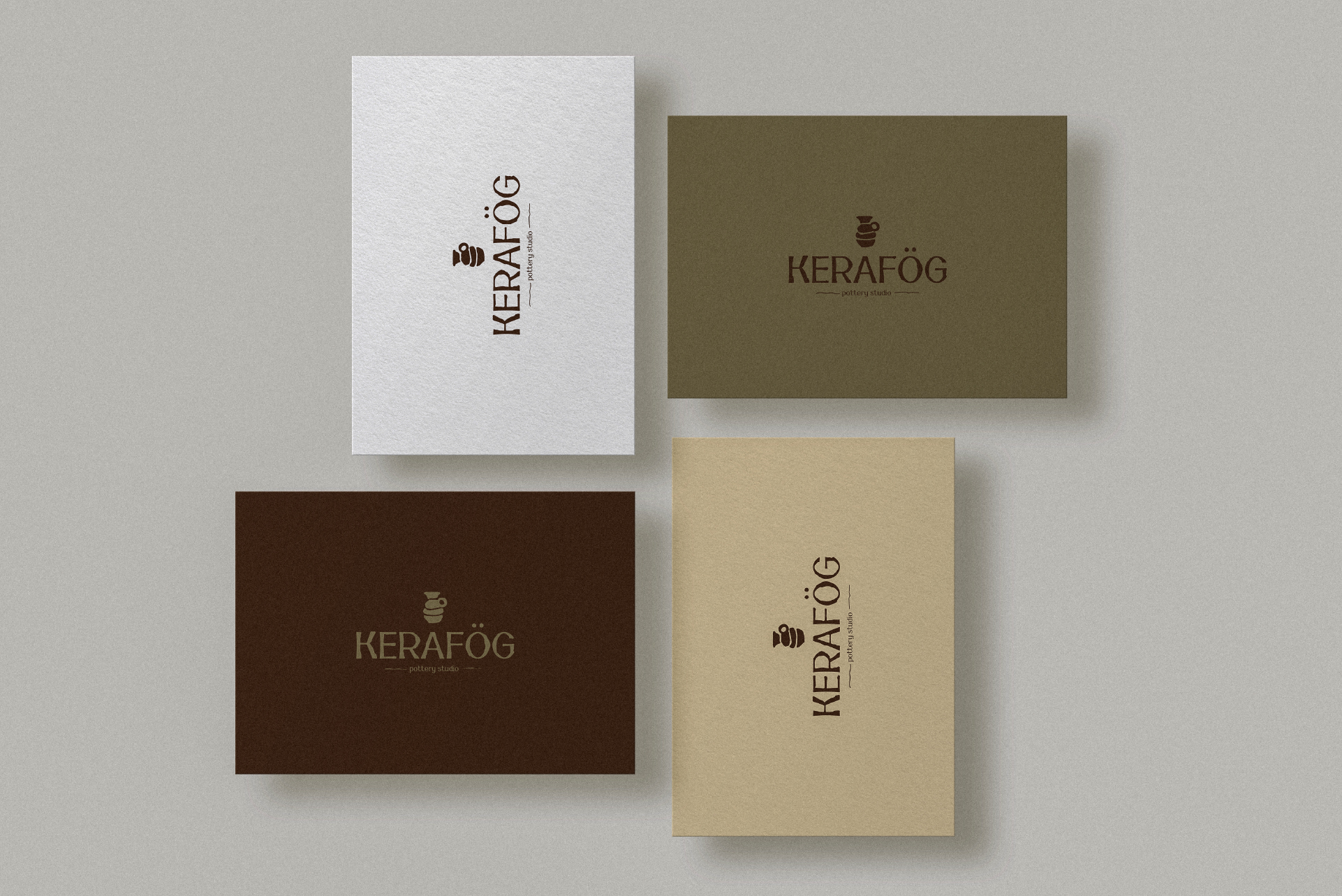 KERAFÖG/identity for a ceramics studio/студия керамики — Изображение №11 — Брендинг на Dprofile