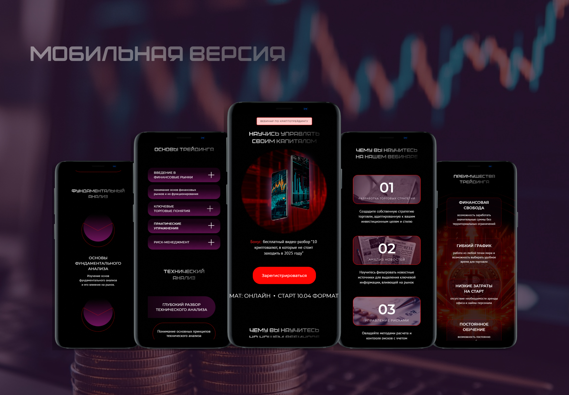 Сайт криптотрейдинг — Изображение №9 — Интерфейсы на Dprofile