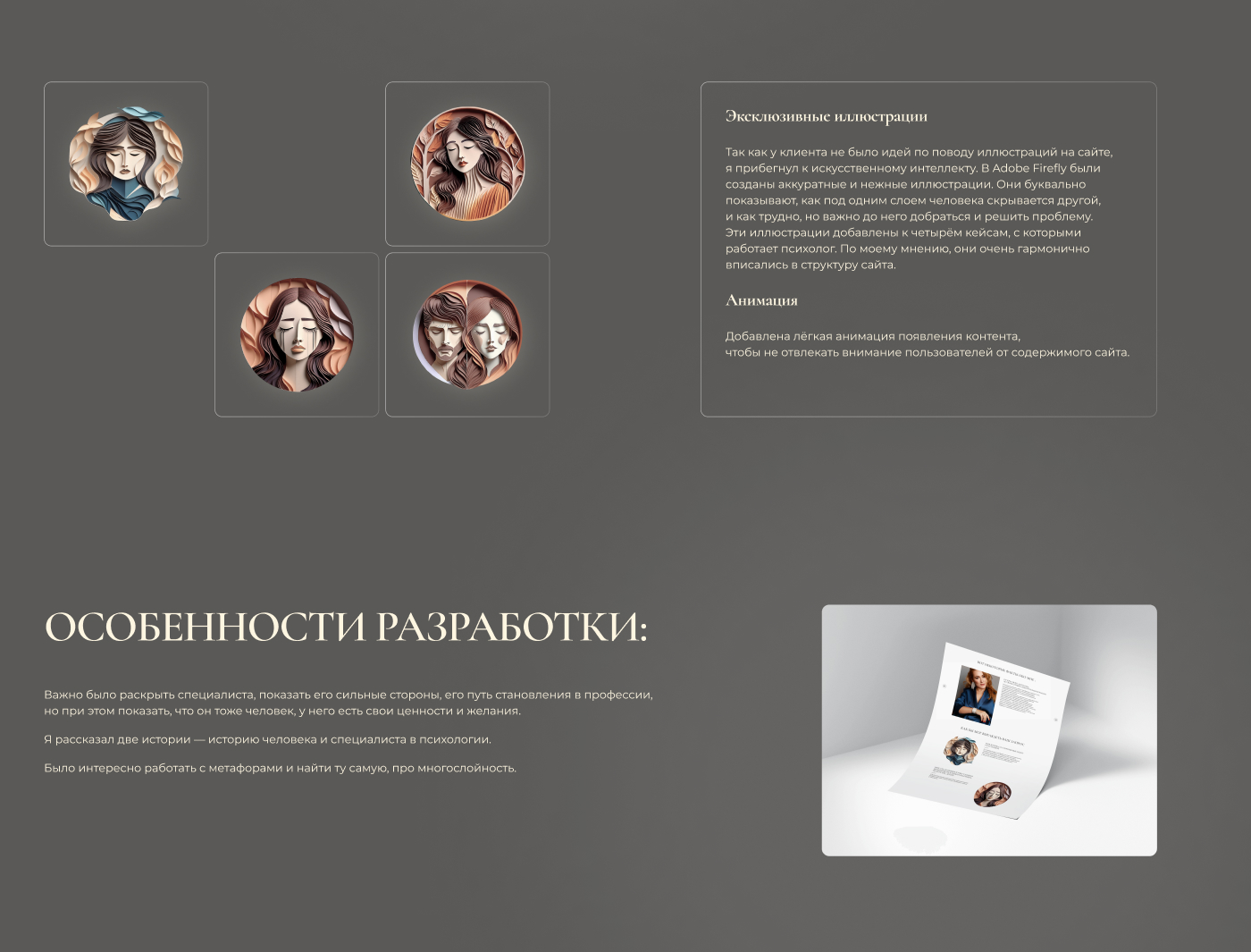 Лэндинг для психолога — Изображение №4 — Интерфейсы, Иллюстрация на Dprofile