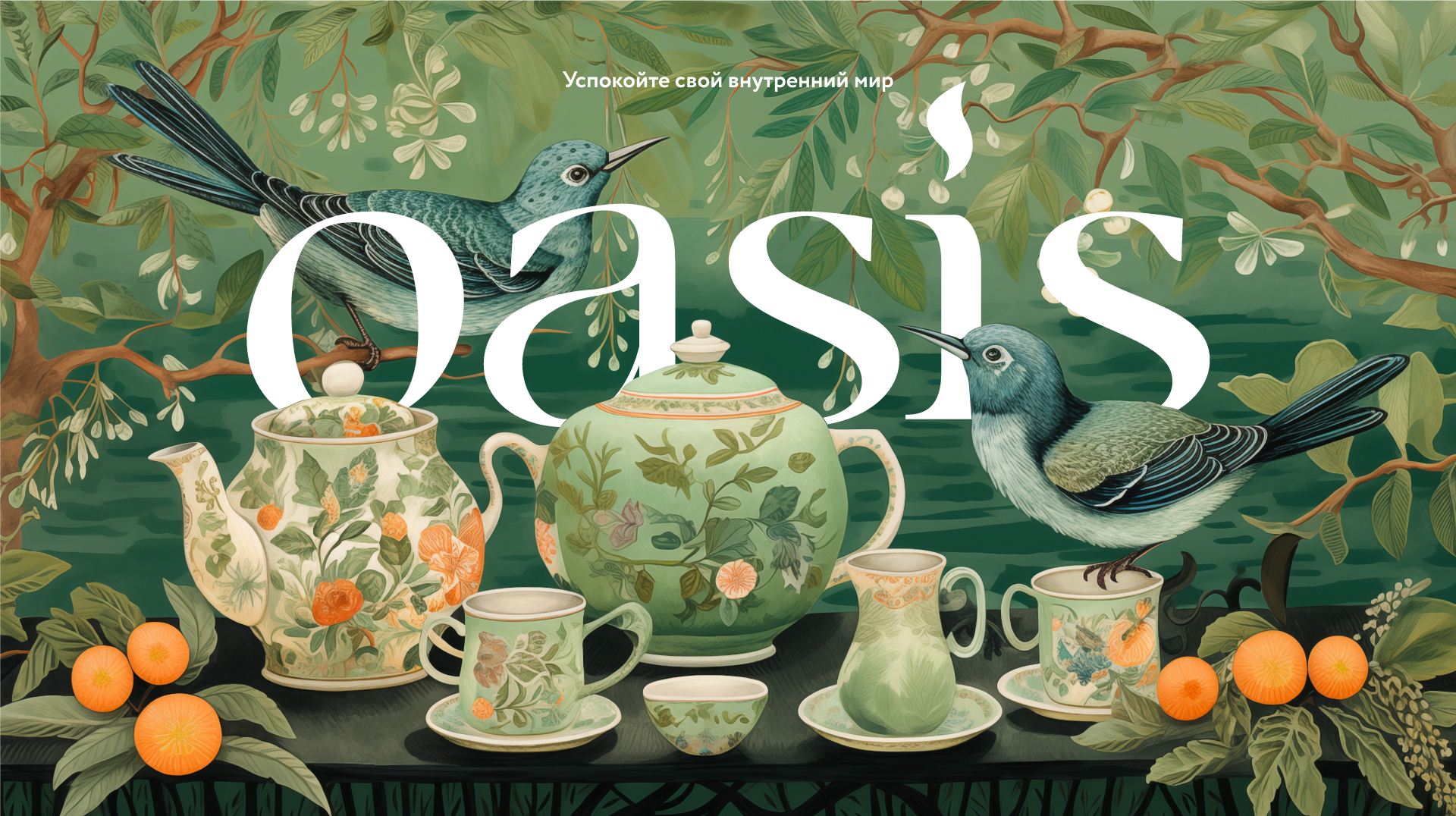 Брендинг для чайного магазина "Oasis" — Изображение №2 — Брендинг, Иллюстрация на Dprofile
