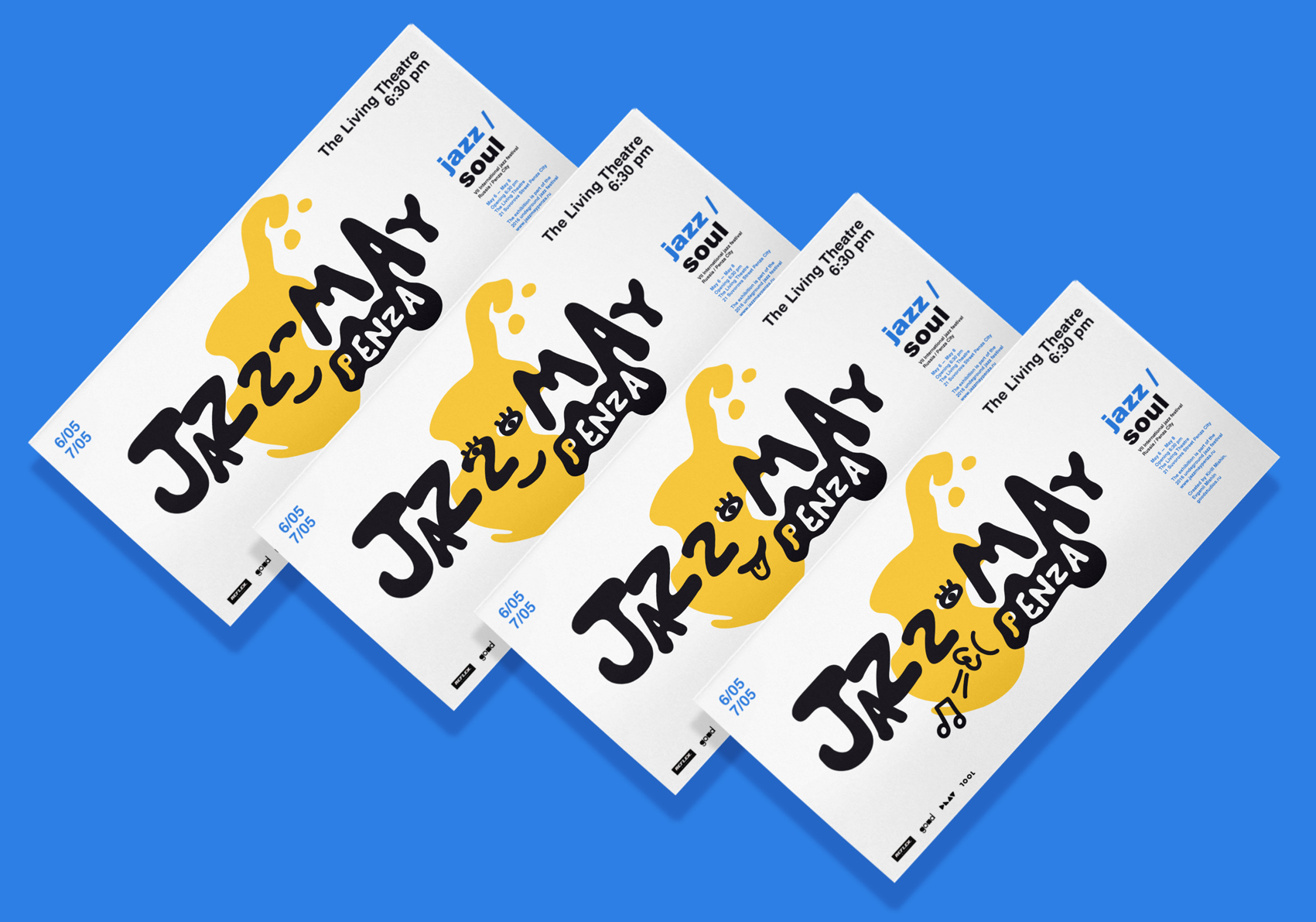 Айдентика джазового фестиваля JAZZ MAY — Изображение №5 — Брендинг на Dprofile