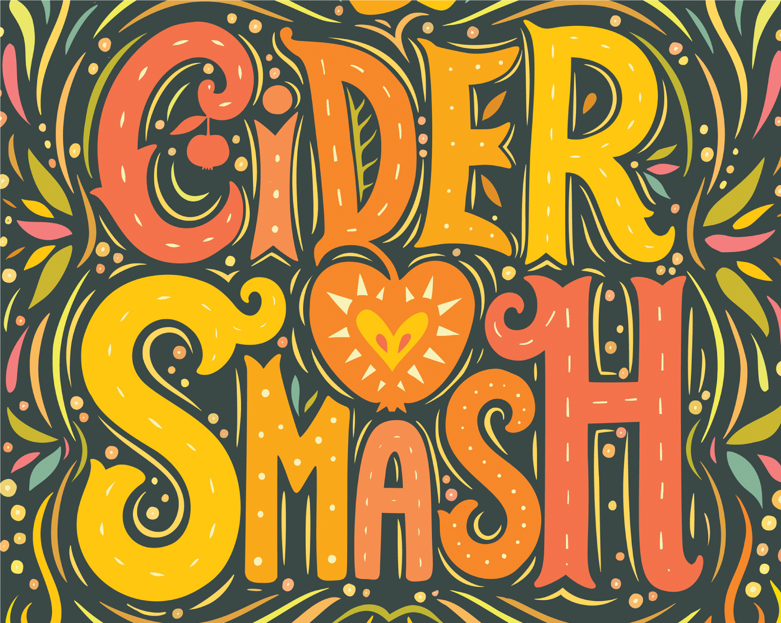 Леттеринг лого для фестиваля сидра — Изображение №1 — Брендинг, Графика на Dprofile