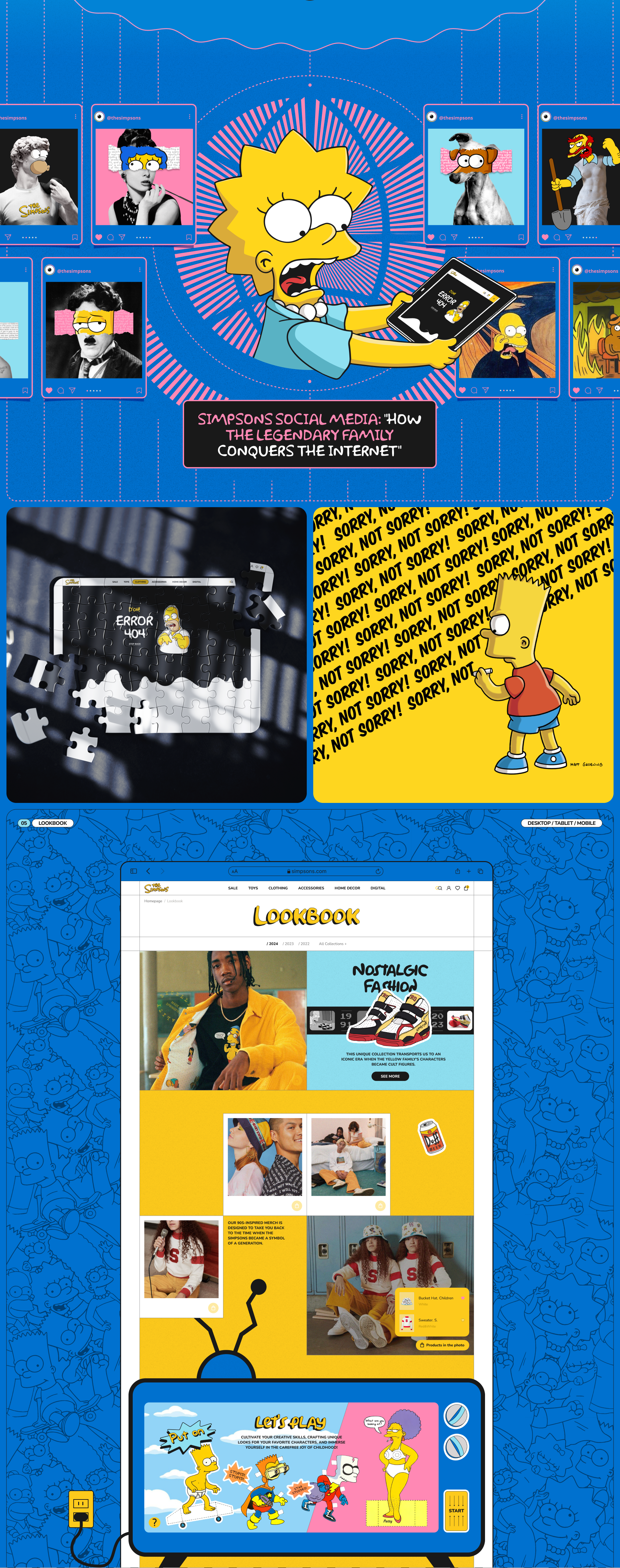 THE SIMPSONS - Fan Shop — Изображение №9 — Интерфейсы, Анимация на Dprofile